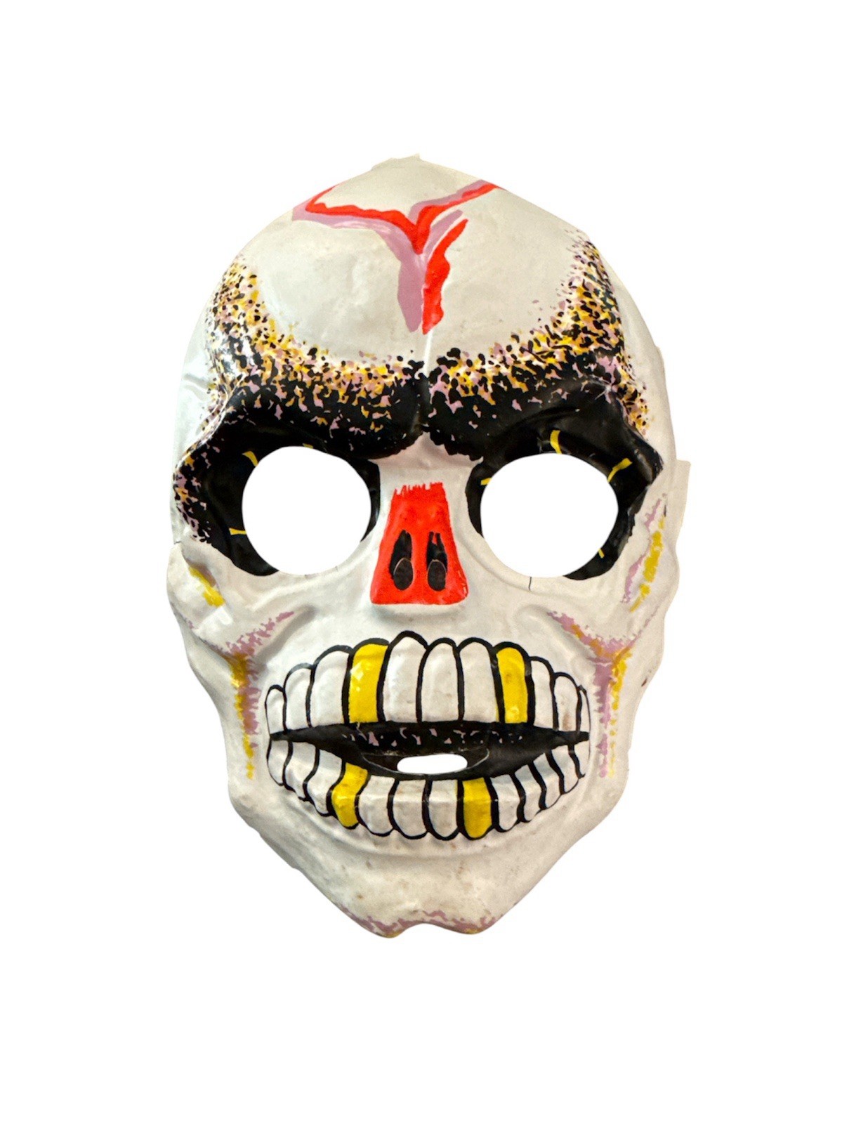 Vintage Ben Cooper Safety White Skeleton Mask Child Vintage Ben Cooper Safety White Skeleton Mask Child