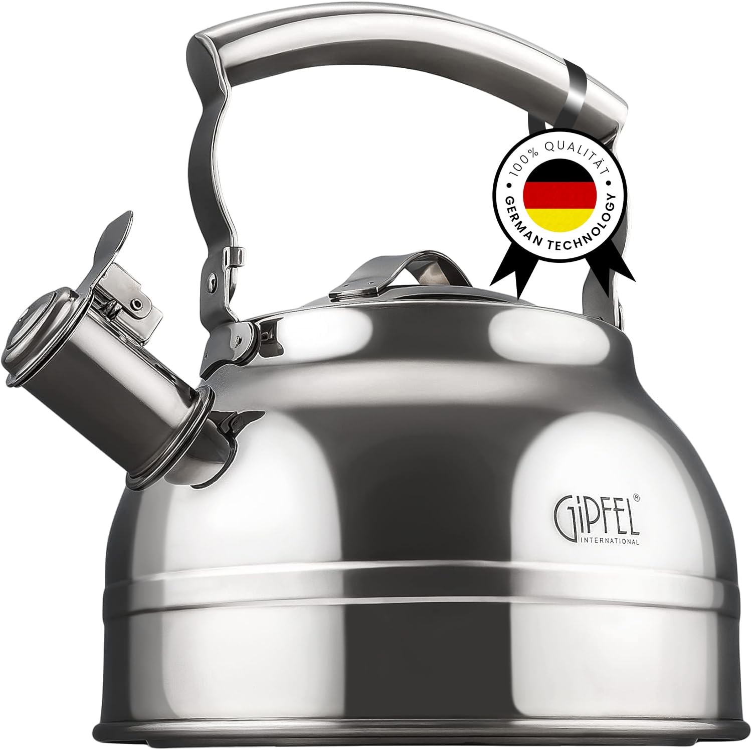 GIPFEL INTERNATIONAL Whistling Tea Kettle Stovetop - Food Grade Stainless Ste...