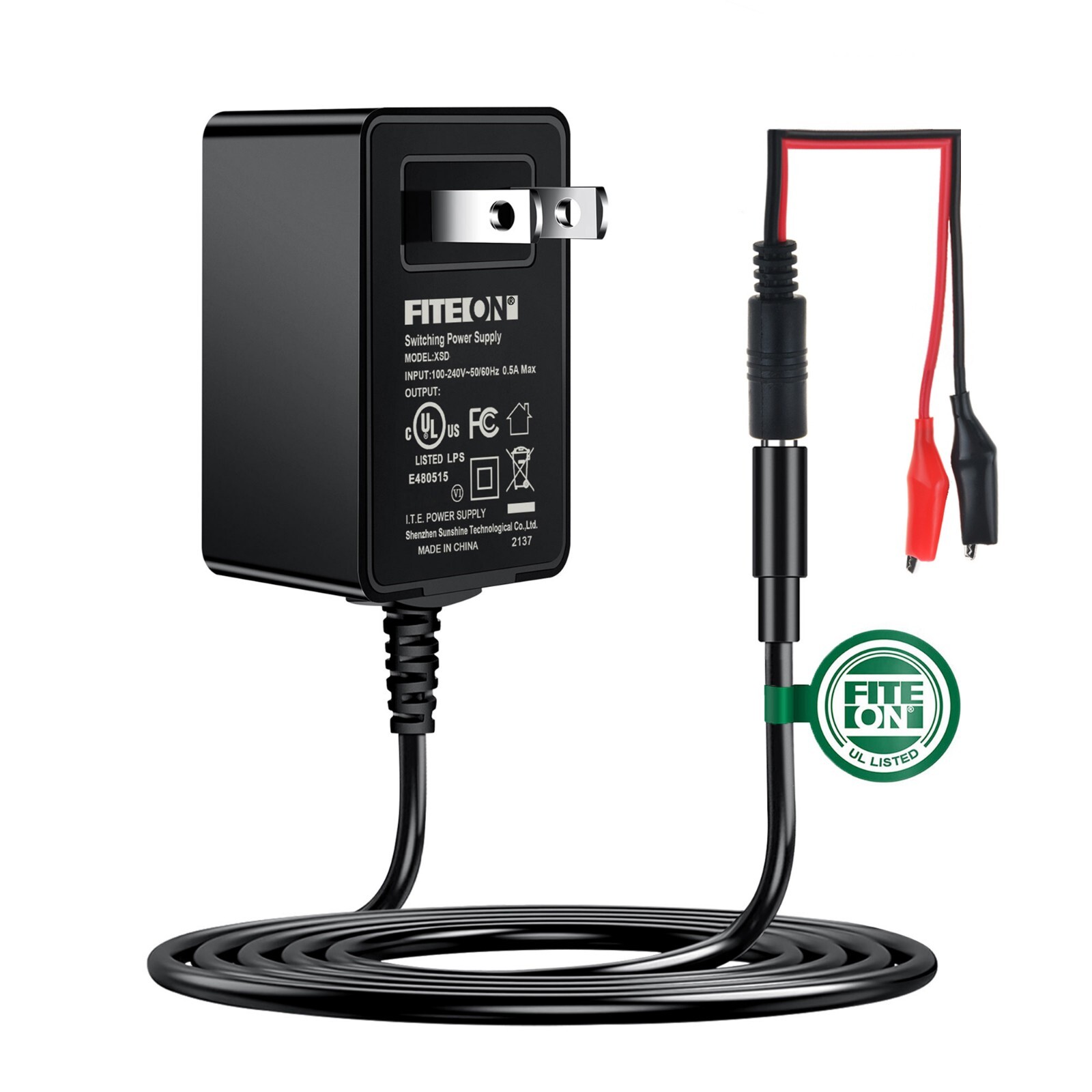 UL 5ft 12V CHARGER for SEALED LEAD ACID BATTERY 5AH 7AH 10AH 12AH 18AH 20AH 50 UL 5ft 12V CHARGER for SEALED LEAD ACID BATTERY 5AH 7AH 10AH 12AH 18AH 20AH 50
