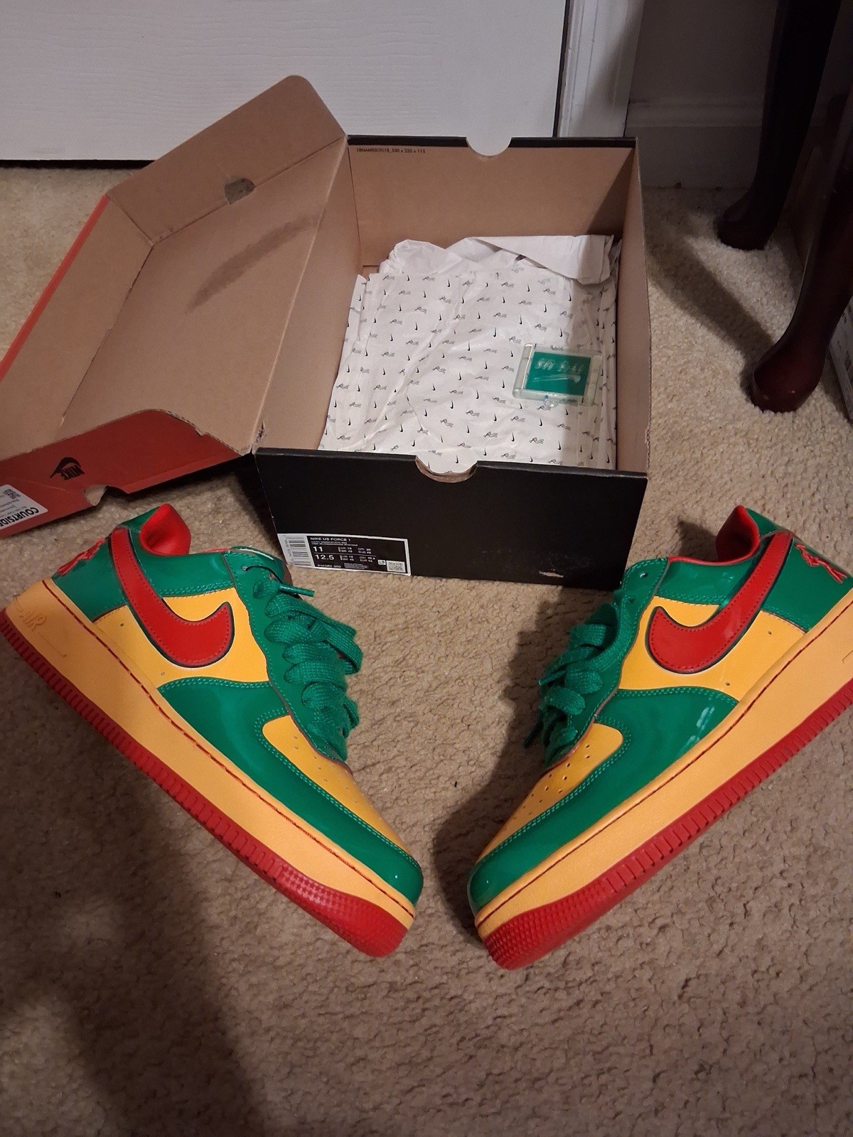 Size 11 - Lil Yachty x Nike Air Force 1 Low Concrete Boys - Lucky Green