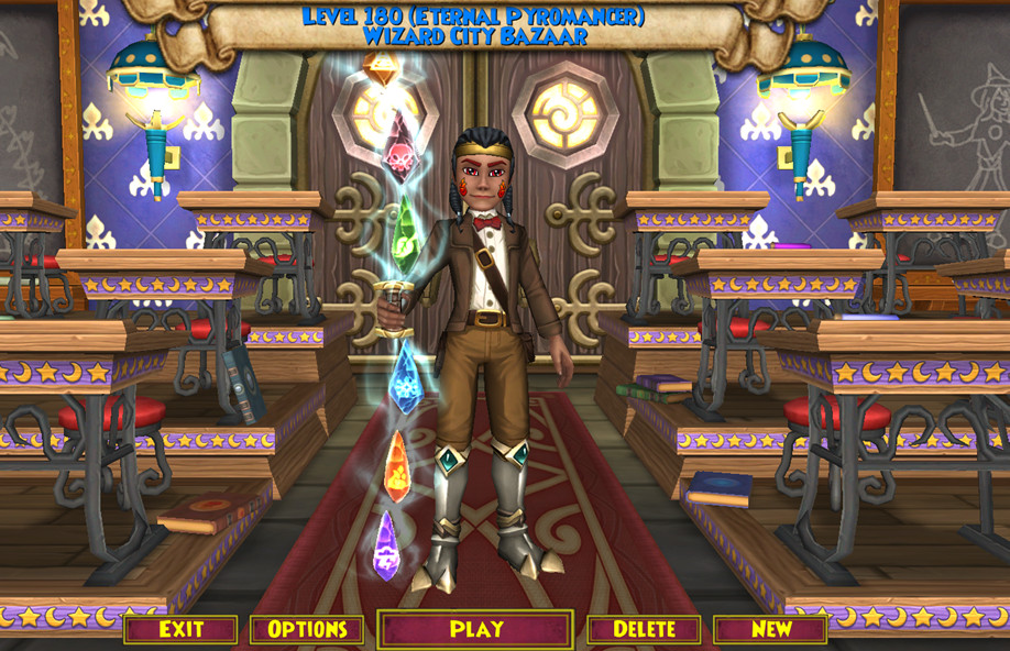 Wizard 101 Eternal Lvl 180 Fire + Storm Dual Combo 🔥+ Pet + Gears