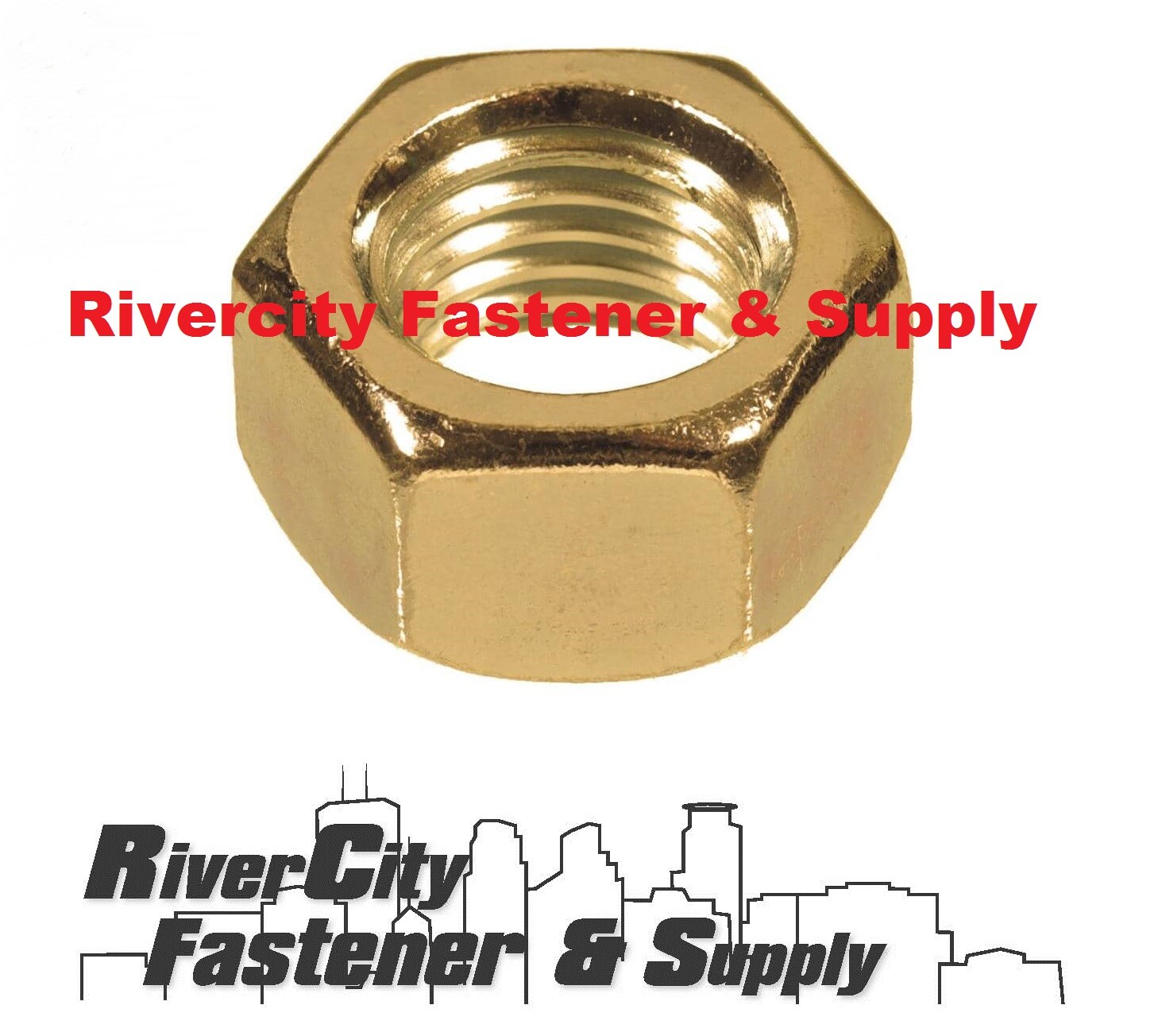 1/4 x 20 Brass Hex Nuts 1/4-20 Nut 1/4\