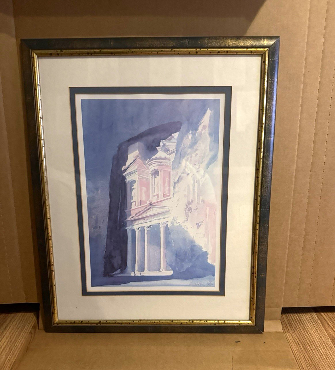 Moriishi Matted & Framed Signed Numbered Contemporary Architecture Print