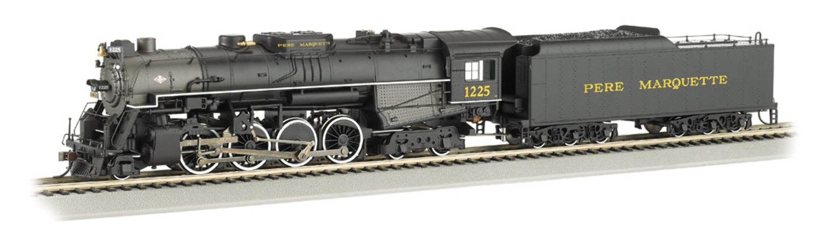 Bachmann 52403 HO Scale 2-8-4 Berkshire Steam Loco Pere Marquette PM 1225 DCC &