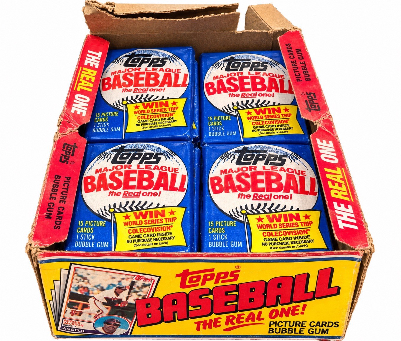 1983 Topps Baseball Wax Box 30 Unopened Packs Gwynn Boggs Sandberg RC. Unsearcd