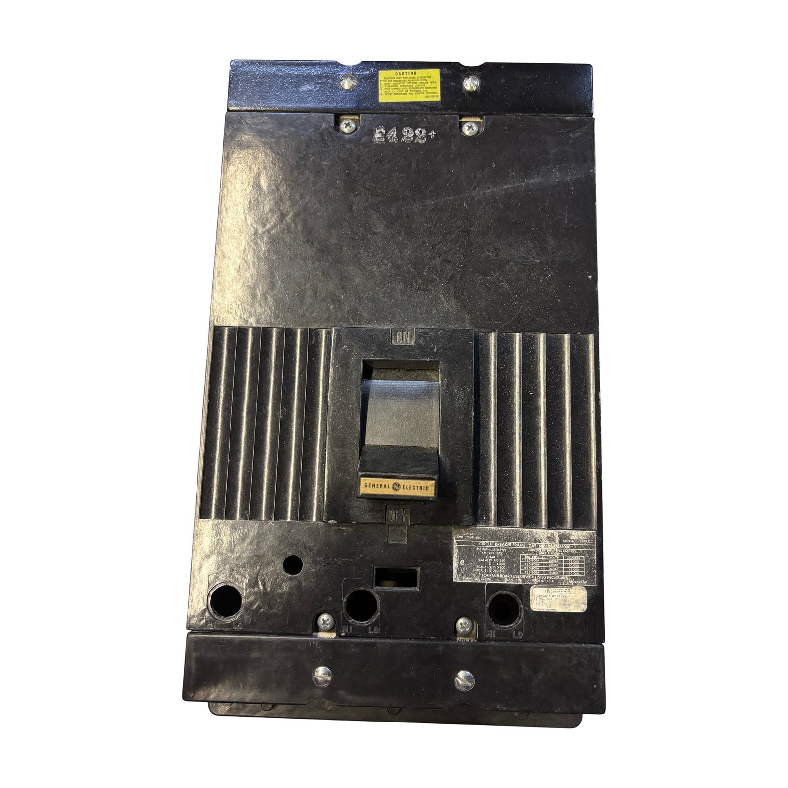GE TKM826F000 Circuit Breaker Frame 3-Pole 600V 125-800A TKM Series