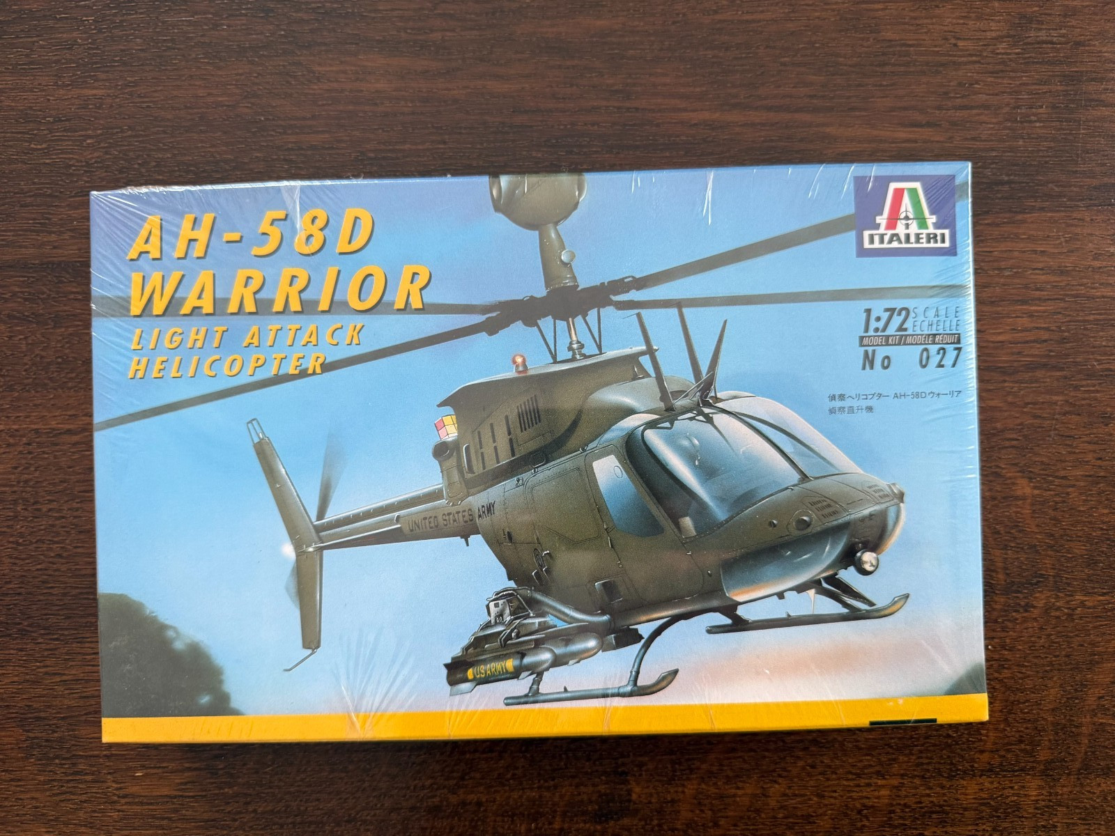 Italeri Model 1:72 AH-58D Warrior Helicopter NEW SEALED (P3)