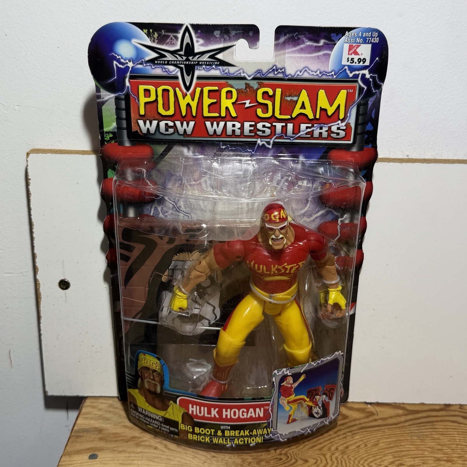 WCW TOYBIZ HULK HOGAN POWER SLAM WRESTLING ACTION FIGURE New In Box