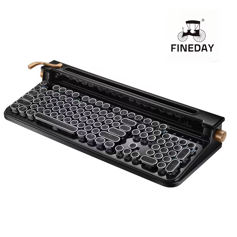 FINEDAY Keyboard 2.0Retro Mechanical Keyboard for PC/Mac/Phone