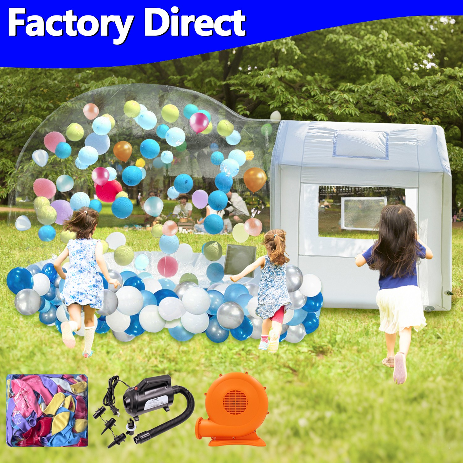 10FT Inflatable Bubble House Bubble Tents Balloons Dome Tent For Kids Parties