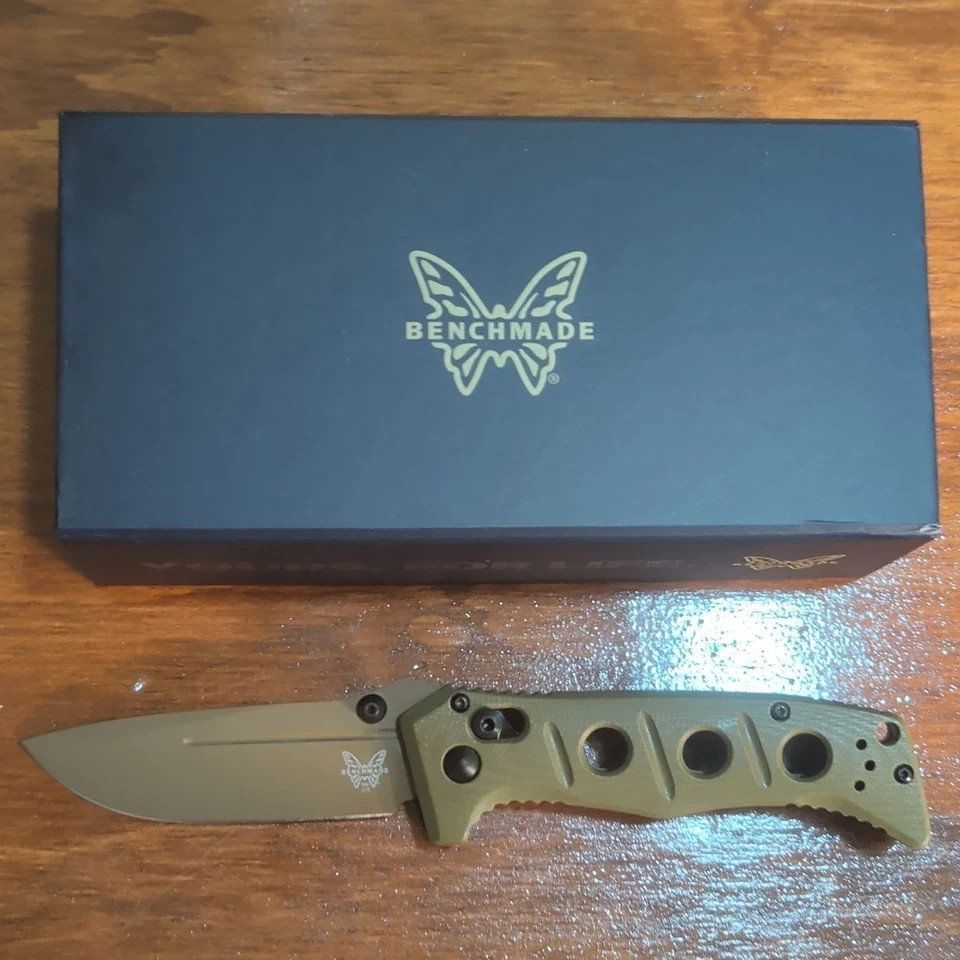 Benchmade 273FE-2 Mini Adamas Folding Knife CPM-CruWear Steel G10 Handle USA Benchmade 273FE-2 Mini Adamas Folding Knife CPM-CruWear Steel G10 Handle USA