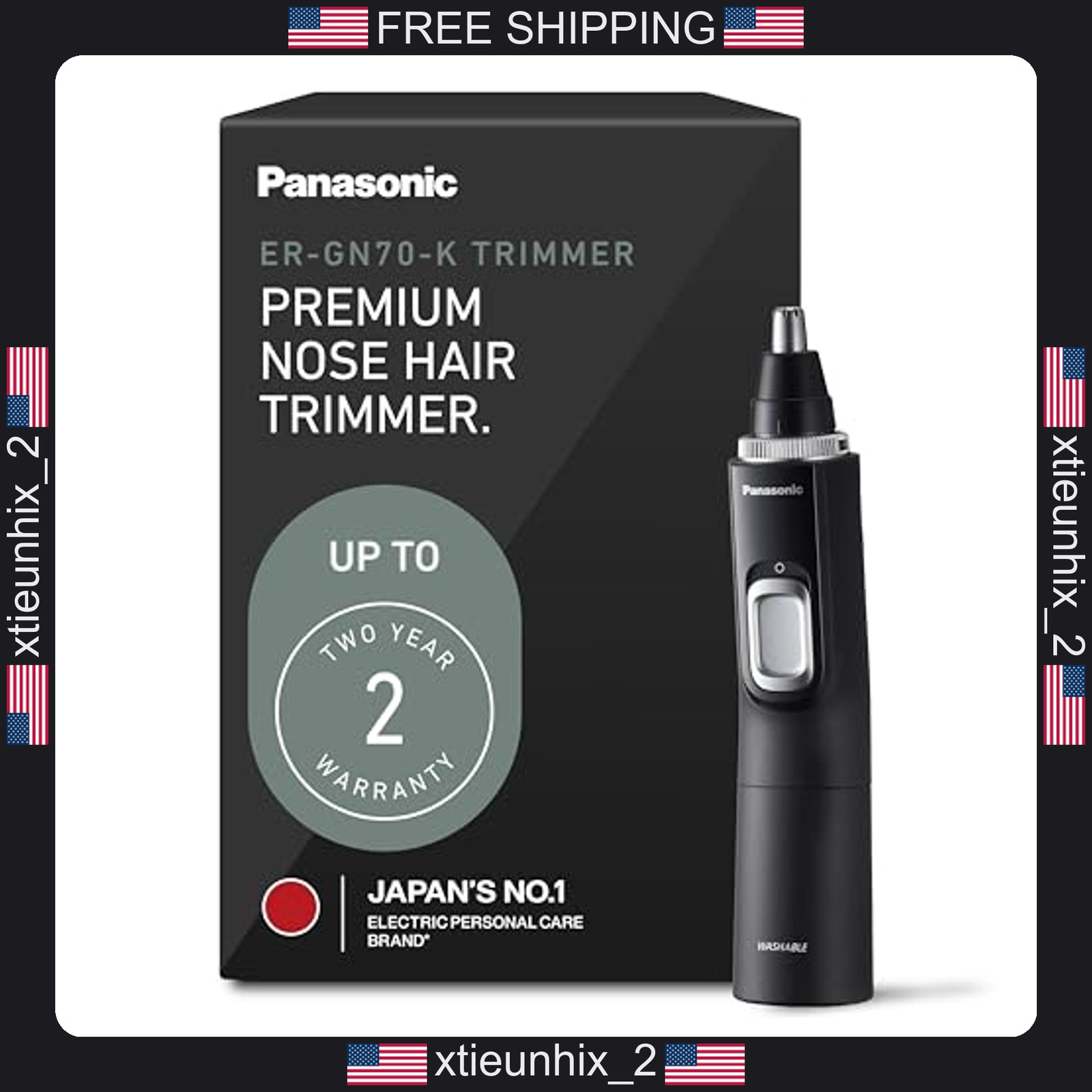 Panasonic Nose Ear Eyebrow Trimmer with Vacuum Cleaning System