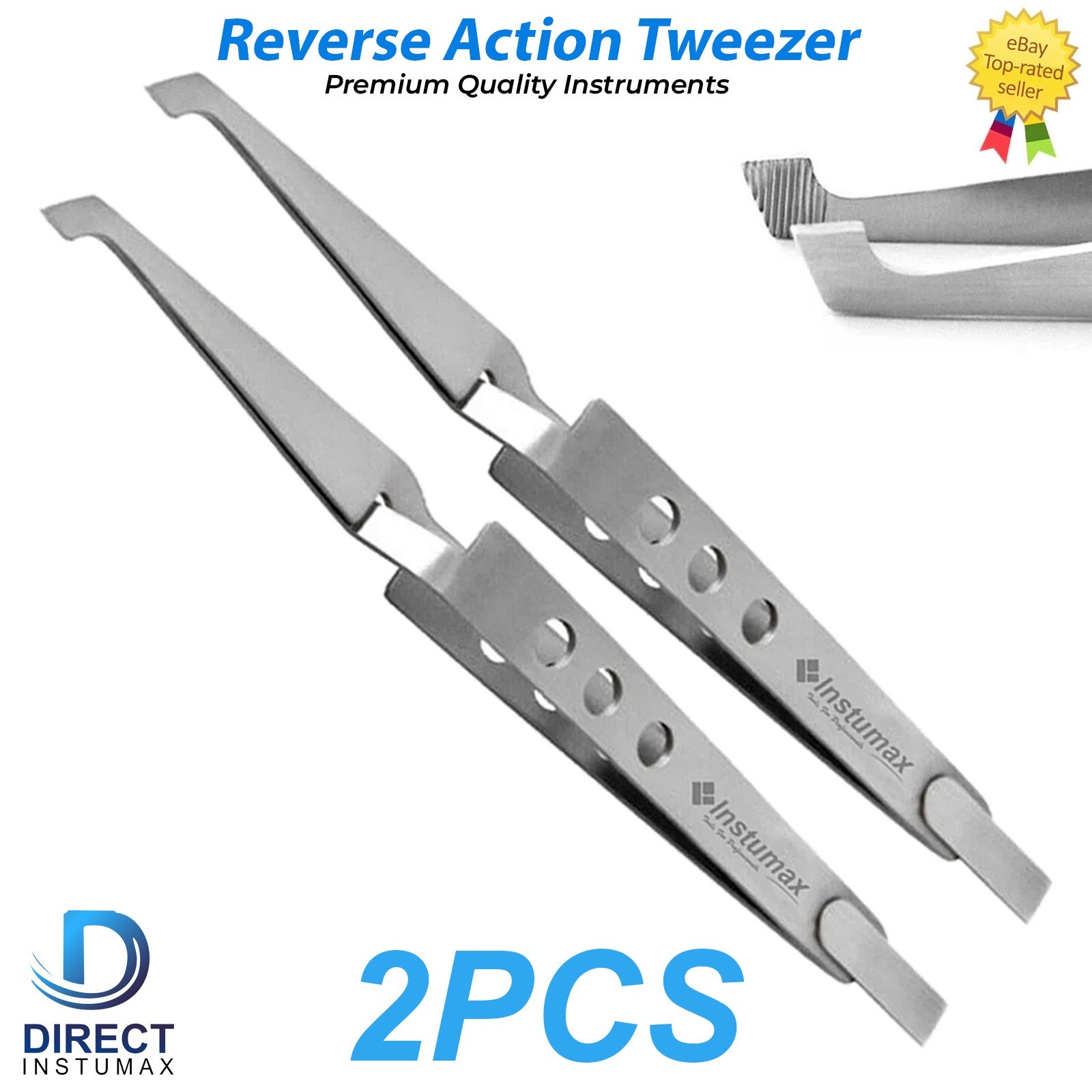 Dental Direct Bracket Holder Orthodontic Self Close Reverse Action Tweezer