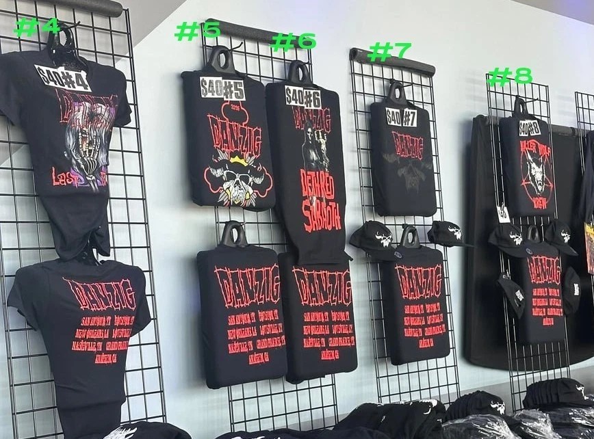 HOT Danzig Concert Tour 2026 merch reprint