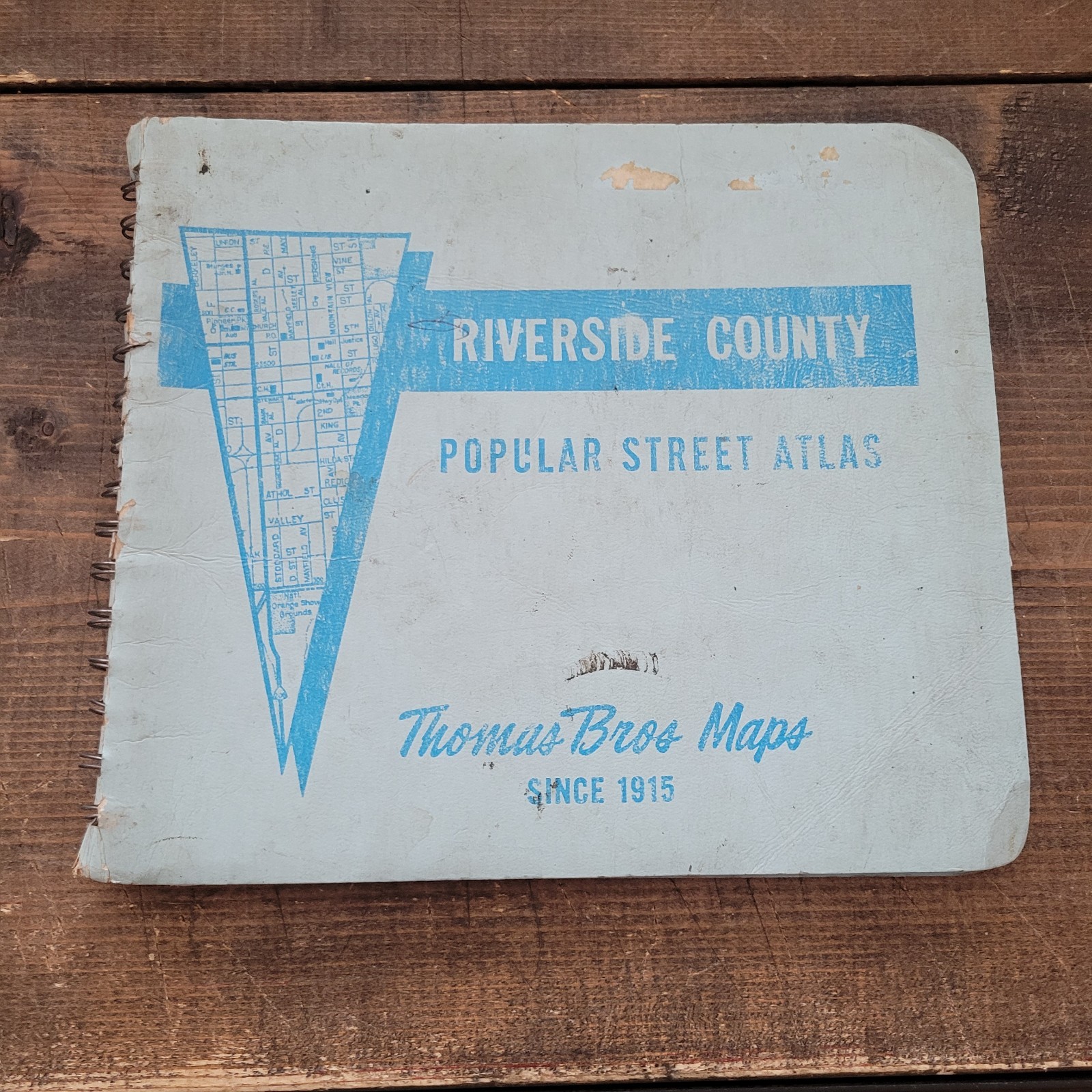 Rare Vtg 1977-78 Thomas Bros Maps Riverside County California Street Guide Book Rare Vtg 1977-78 Thomas Bros Maps Riverside County California Street Guide Book