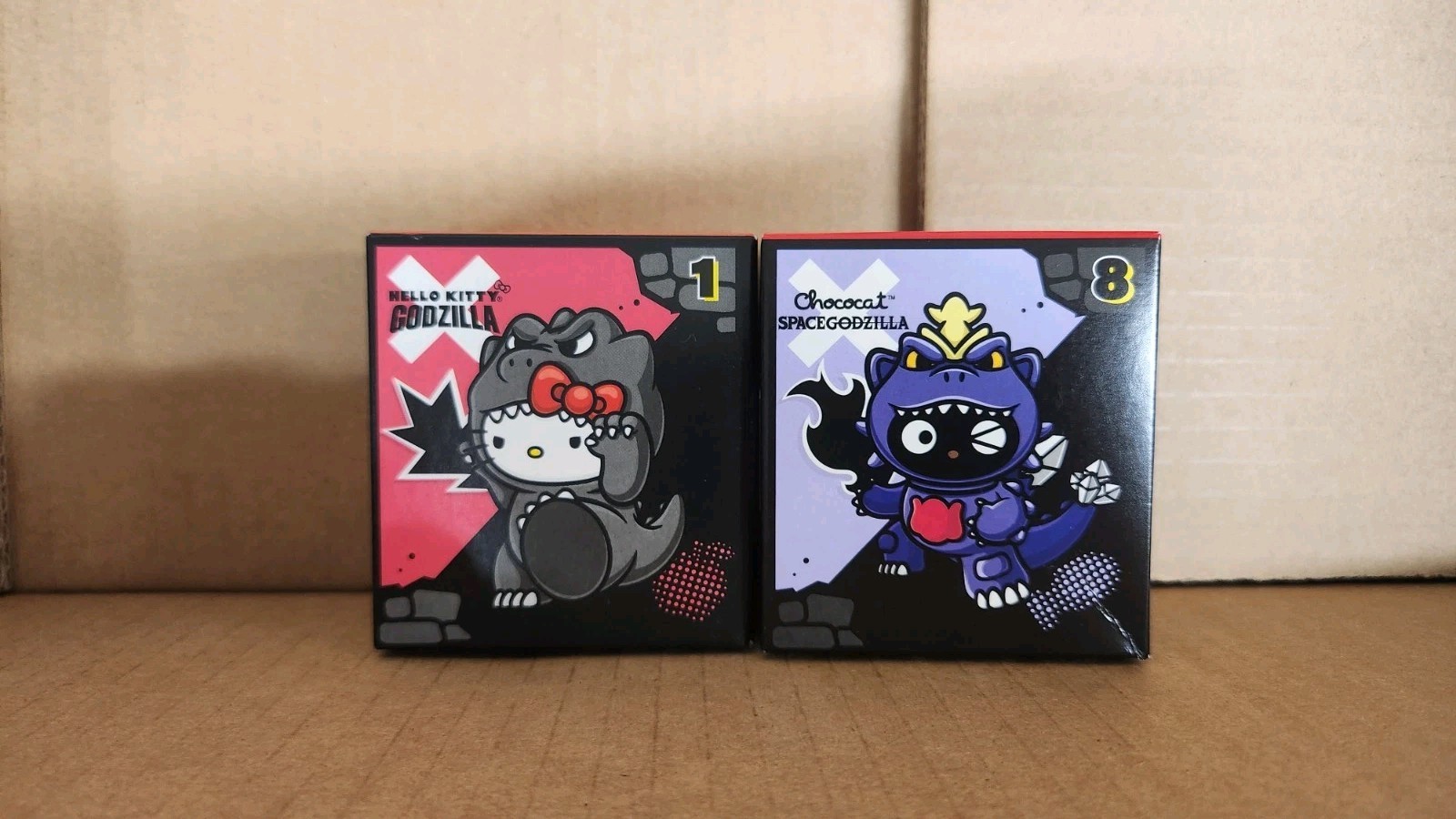 2026 McDonald’s Happy Meal Hello Kitty X Godzilla Figure #1 And #8 Chococat 