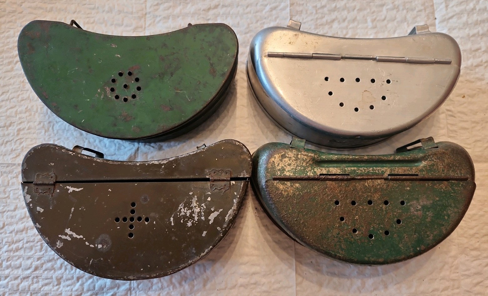 (4) Vintage Old Pal Bait Boxes