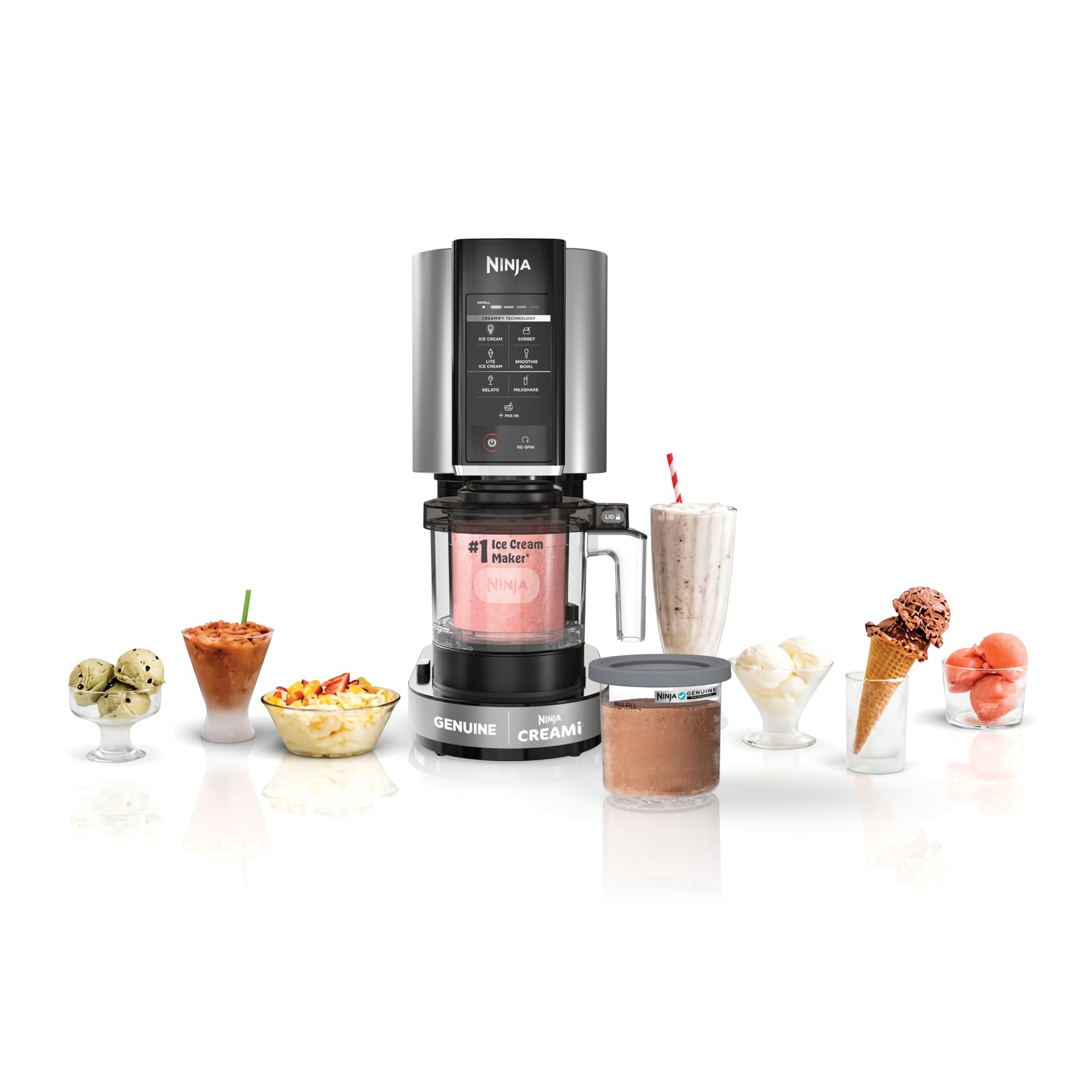 Ninja CREAMi 7-in-1 Ice Cream Maker NC301 Gelato Sorbet Frozen Treats Ninja CREAMi 7-in-1 Ice Cream Maker NC301 Gelato Sorbet Frozen Treats