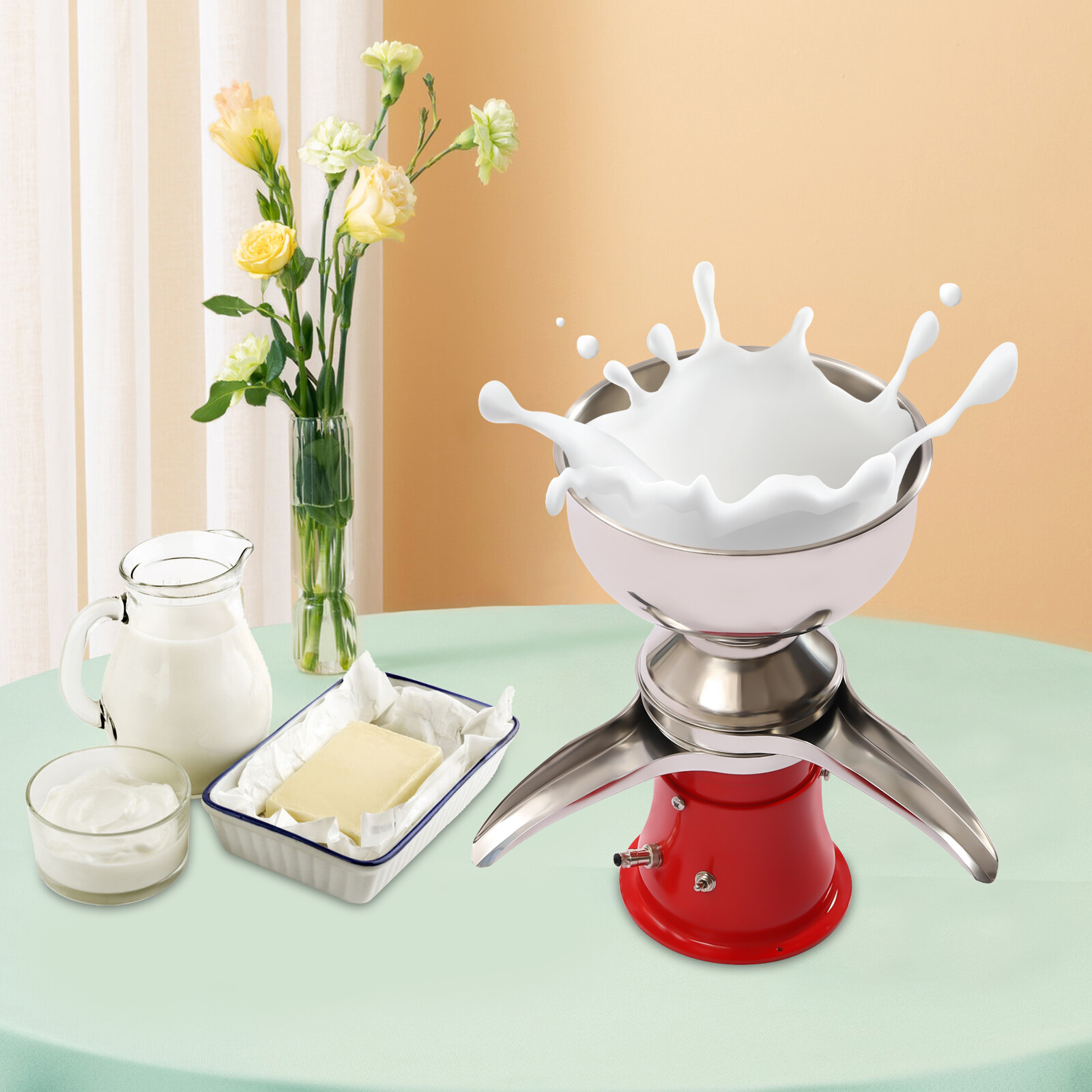 13.2 Gallons/h Electric Milk Cream Centrifugal Separator Milk Skimmer New