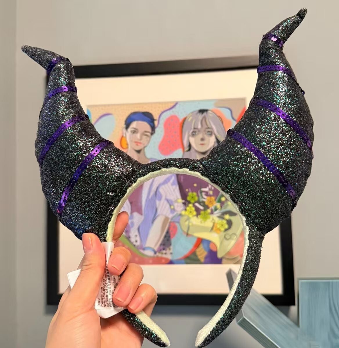 Disney 2023 Halloween Maleficent ear Headband gift new