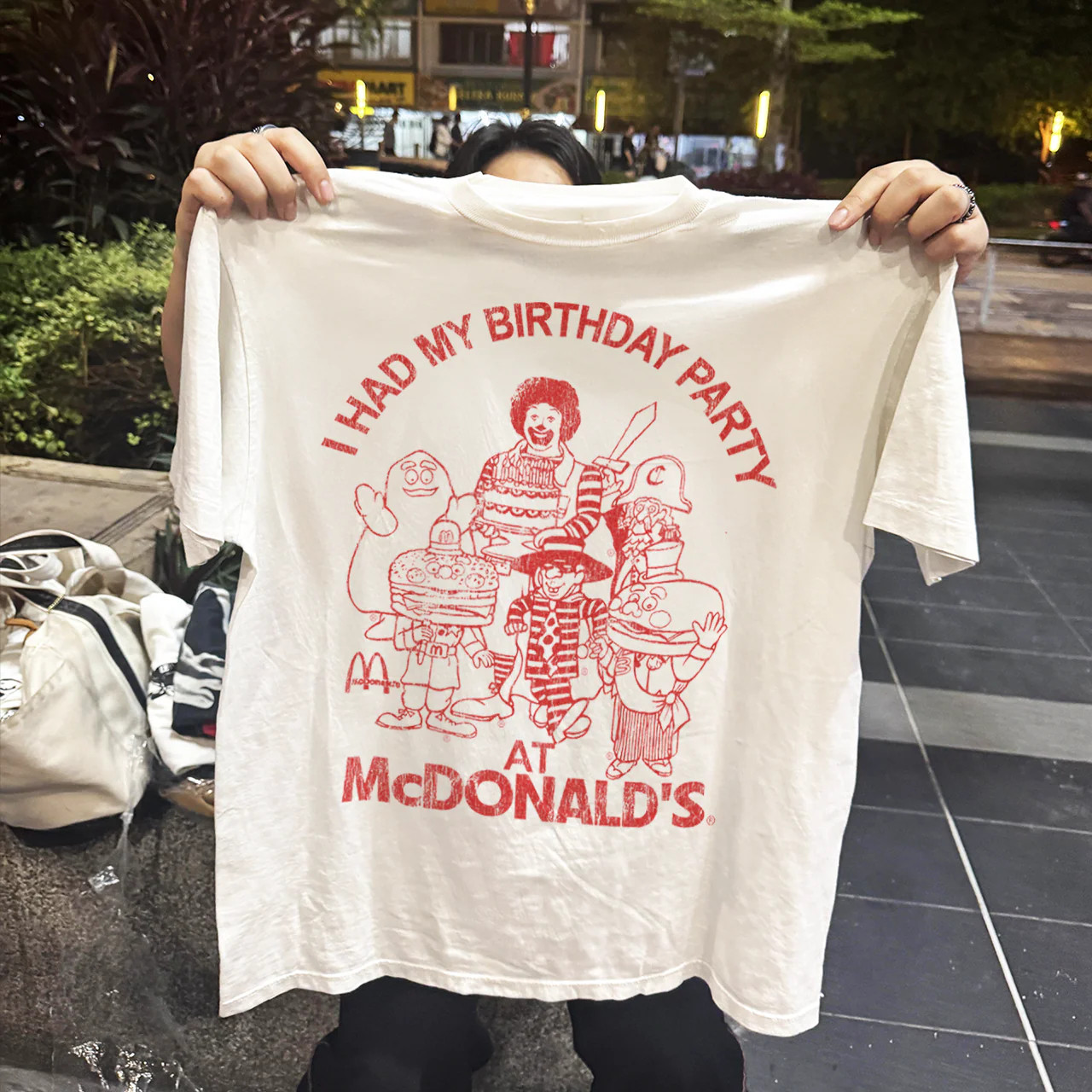90s McDonalds Birthday Party T-Shirt Vintage Retro Graphic Tee S-5XL