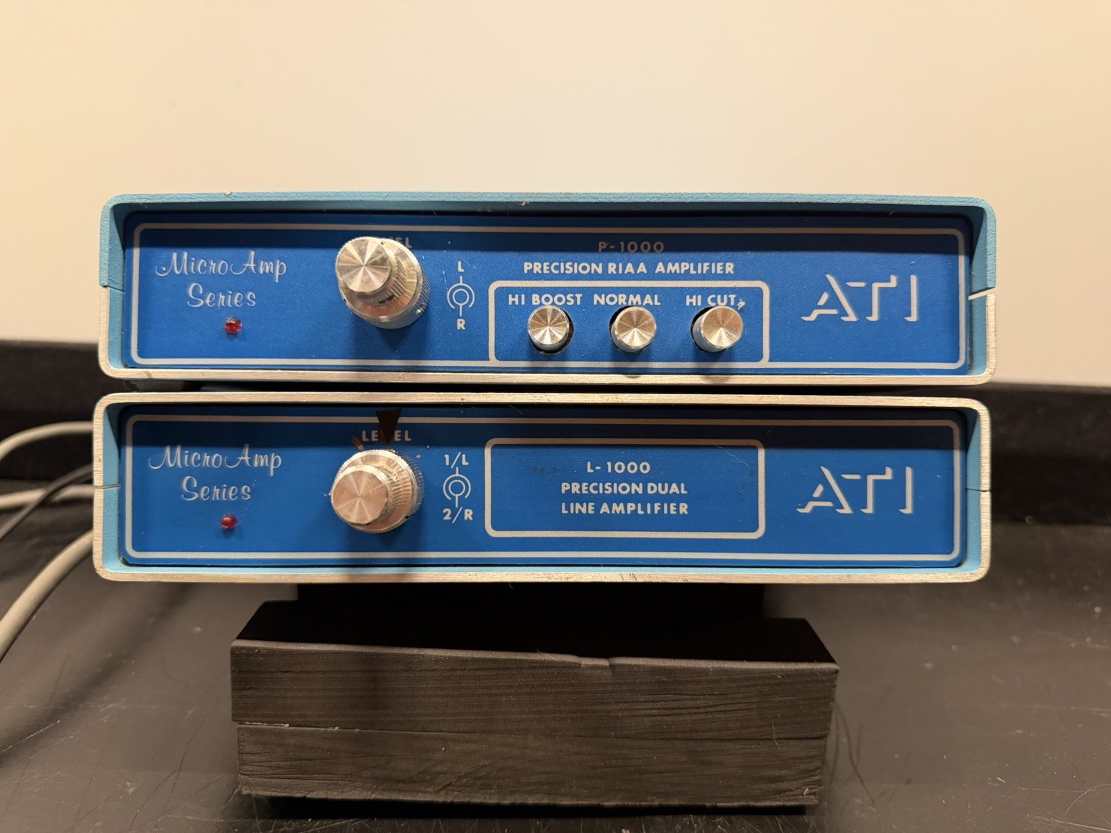 ATI MicroAmp P-1000 RIAA Phono Preamp & L-1000 Dual Line Amp Pair Broadcast