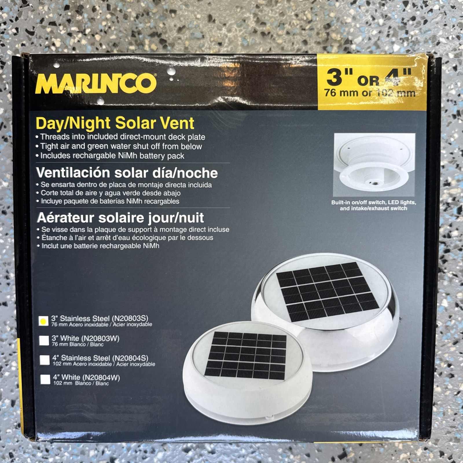 Marinco N20804W Day/Night Marine 4\ Marinco N20804W Day/Night Marine 4\