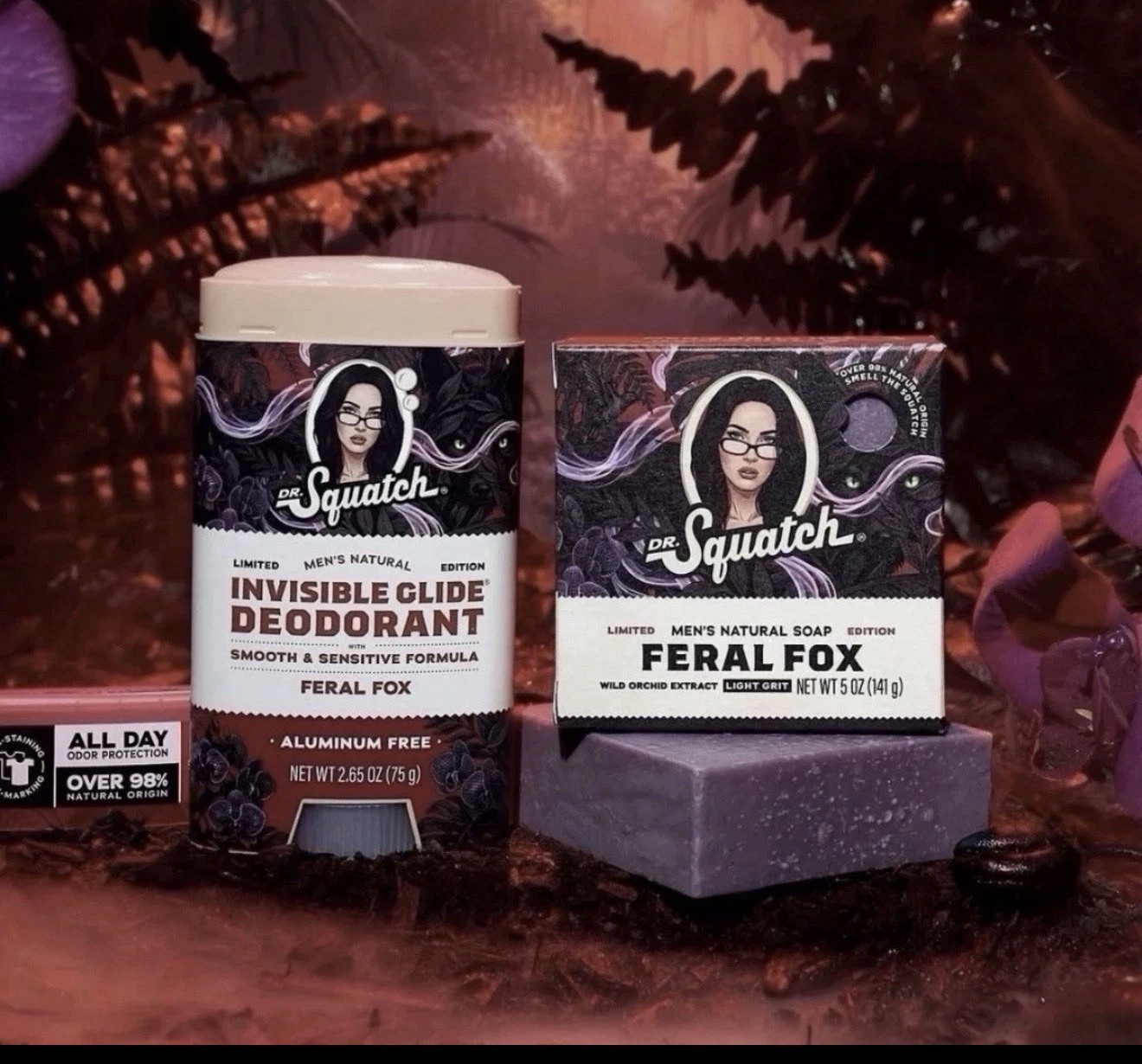 Dr Squatch Megan Fox Feral Fox Limited Edition Duo Soap and Deodorant(CONFIRMED)