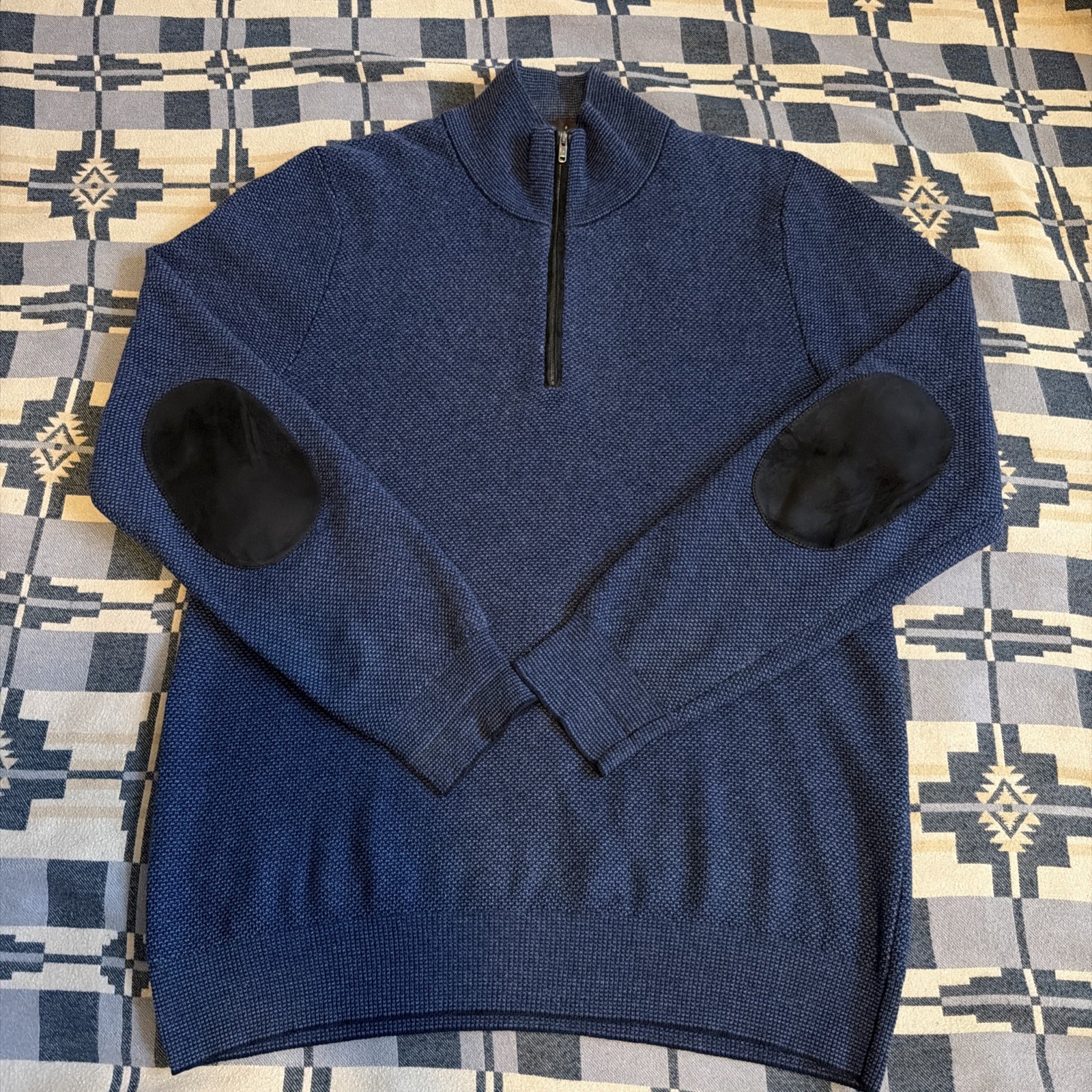 Luciano Barbera Cashmere 1/4 Zip Sweater Italy Size 50
