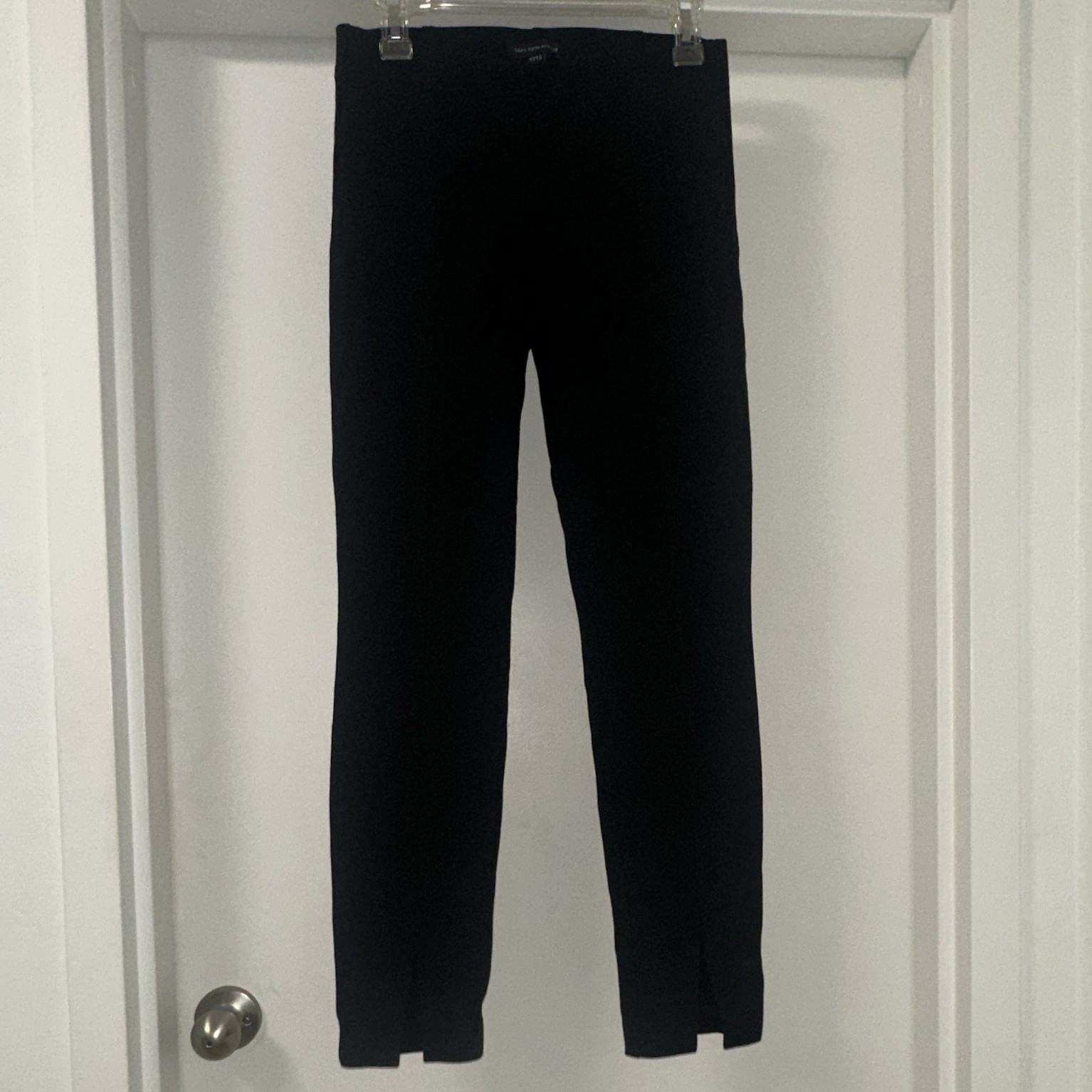 Saks Fifth Avenue Women\'s Black Solid Ankle Pants Rayon/Nylon/Spandex Sz S Saks Fifth Avenue Women\'s Black Solid Ankle Pants Rayon/Nylon/Spandex Sz S