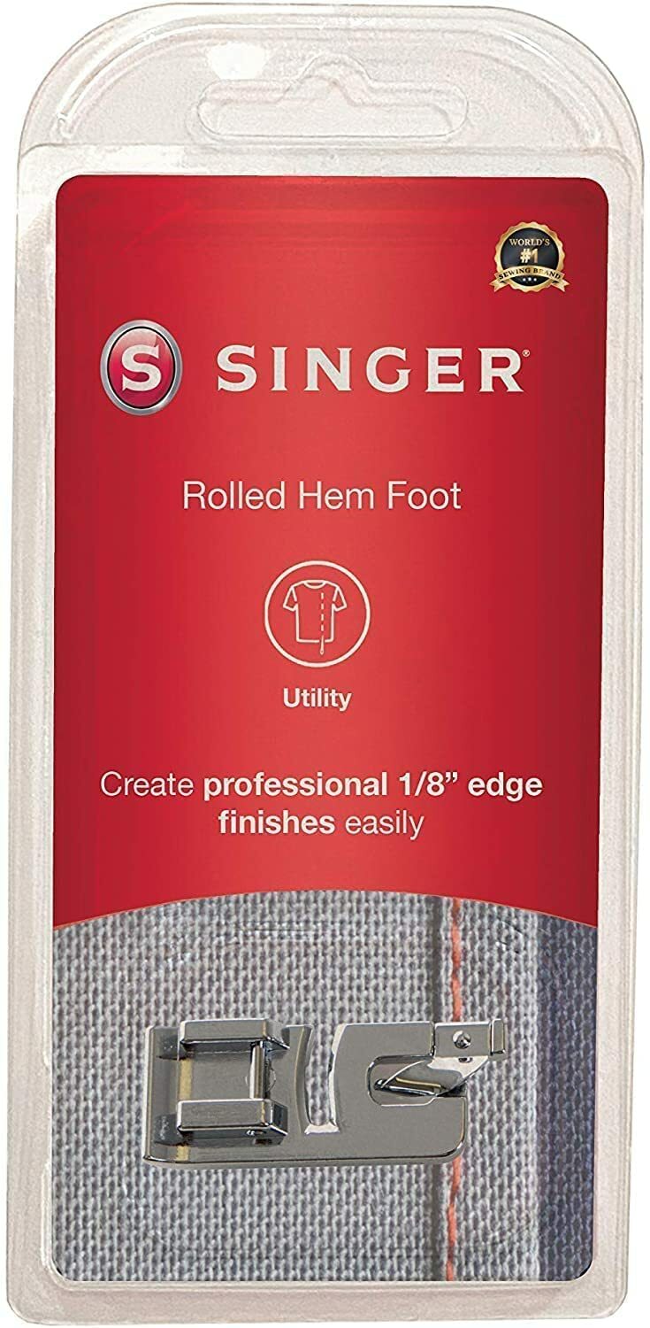SINGER GENUINE Roll Hem Hemming Foot Heavy Duty 5511 5523 HD6380 6600C 6800C +