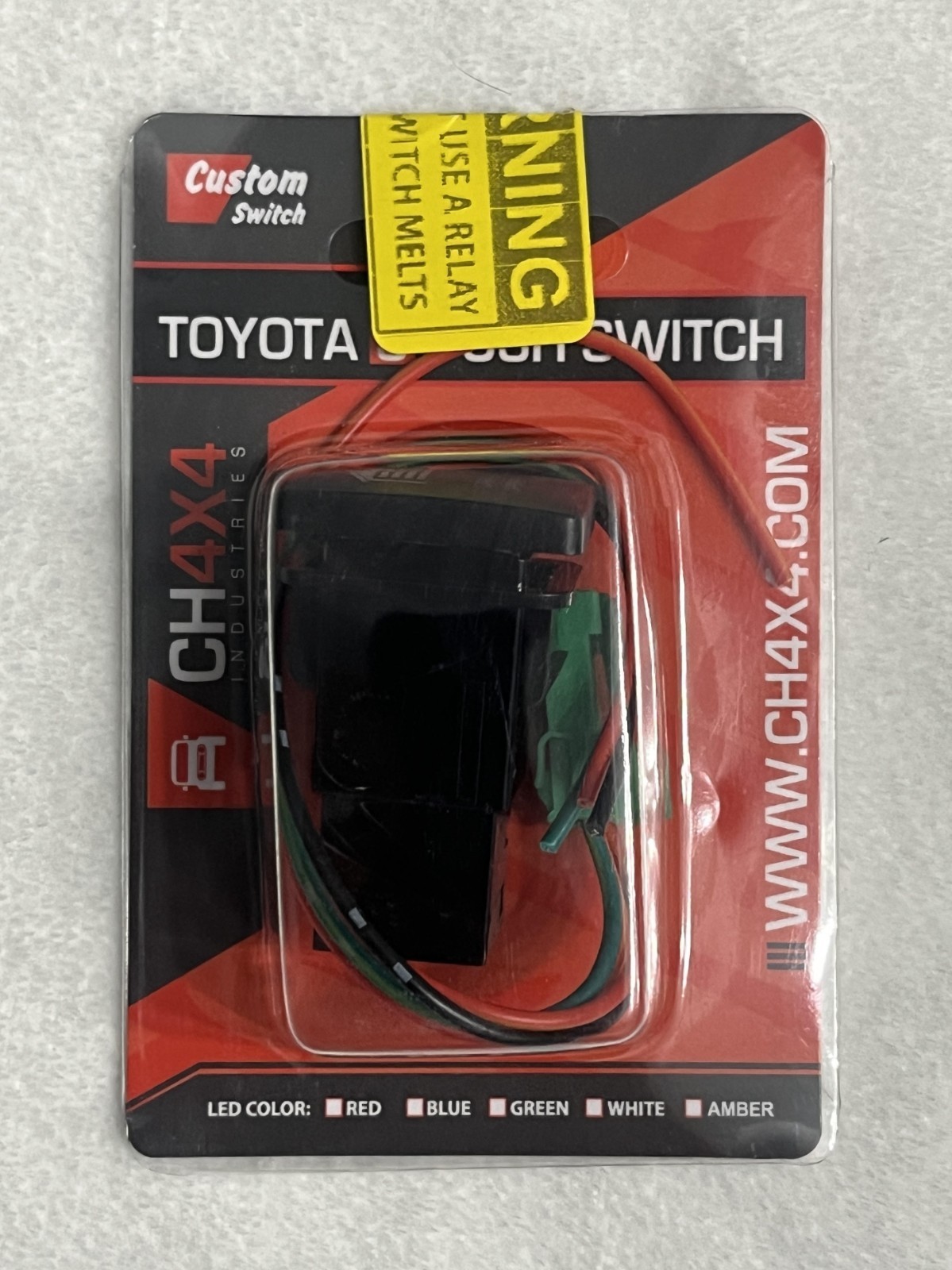 NEW CH4X4 Toyota Momentary Push Switch Garage Opener - Blue LED Illumination NEW CH4X4 Toyota Momentary Push Switch Garage Opener - Blue LED Illumination