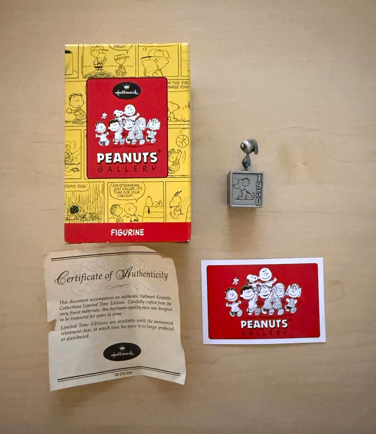 Hallmark Peanuts Gallery Five Decades of Snoopy Figurine Limited Ed QPC4001