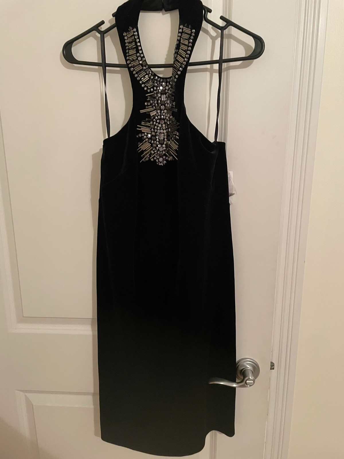NWT Laundry women\'s black velvet dress