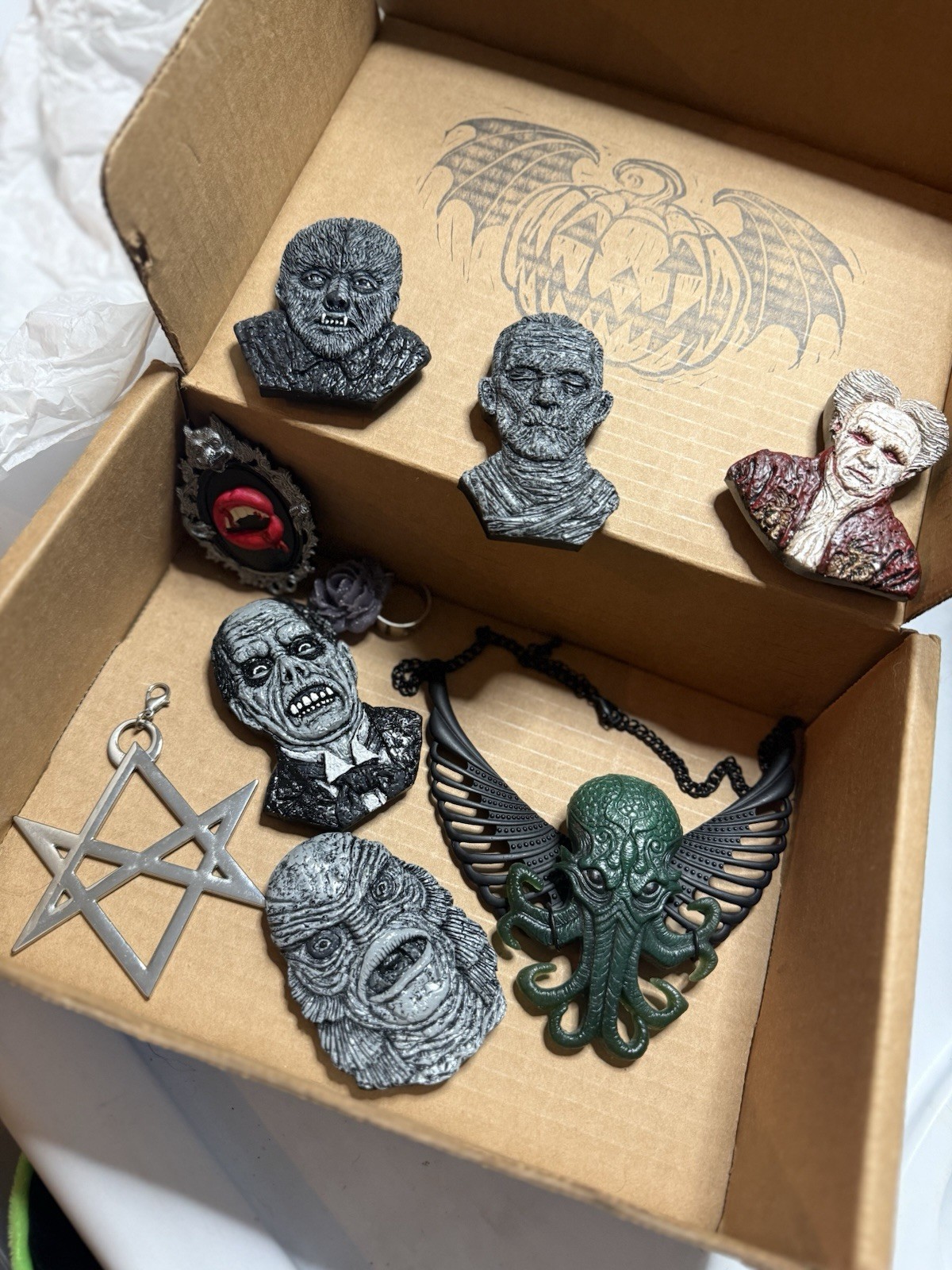 Huge Lot Cryptocurium Horror Themed Art Magnets Wall Hanging 3D Resin kickstart