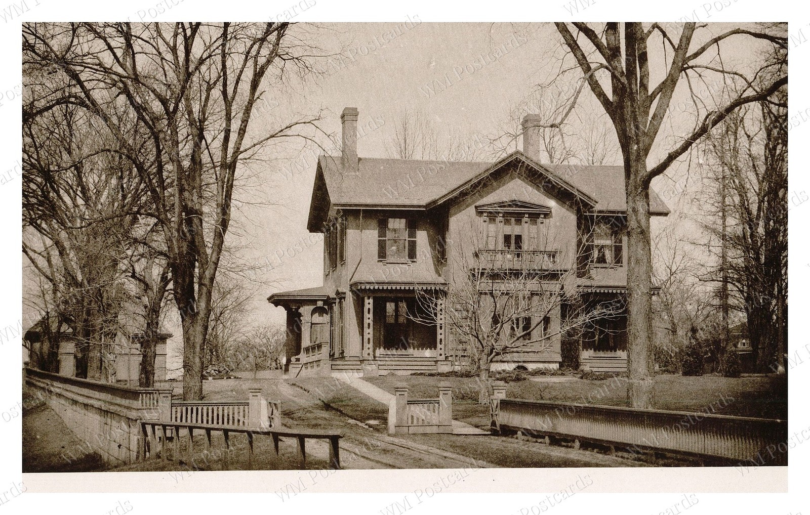 Andover Massachusetts 1893 J W Barnard Residence Standard Postcard