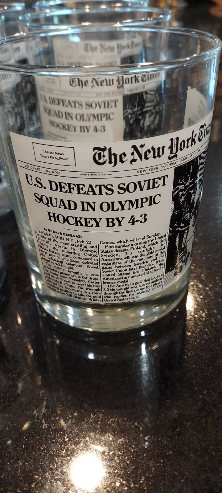 6 Vintage Wendy’s NY Times US Defeats Soviet Union In Olympic Hockey Very Crisp 
