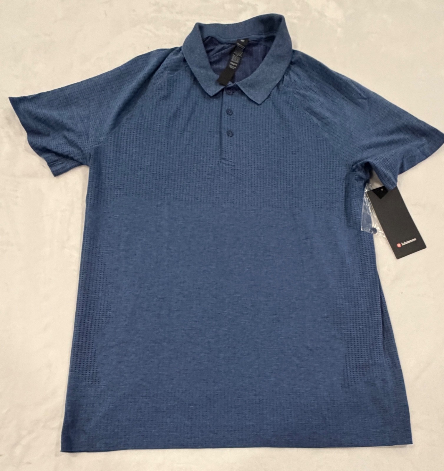 Lululemon  Metal Vent Tech Polo Shirt NISE/SFDM Men’s Large Blue