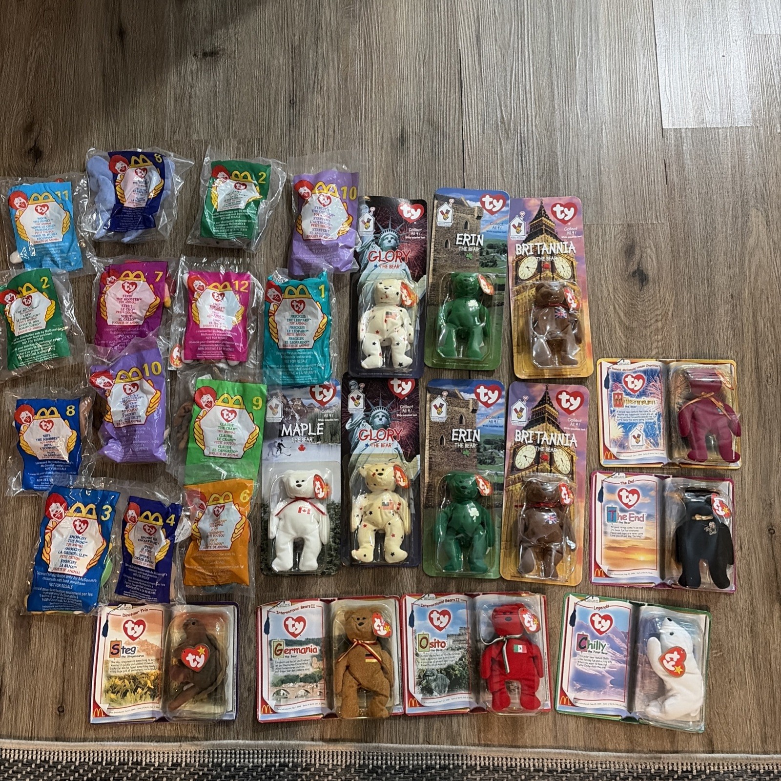 (X27) McDonalds Ty Beanie Babies Lot 1999 2000 Teenie Happy Meal VTG + Bear Set (X27) McDonalds Ty Beanie Babies Lot 1999 2000 Teenie Happy Meal VTG + Bear Set