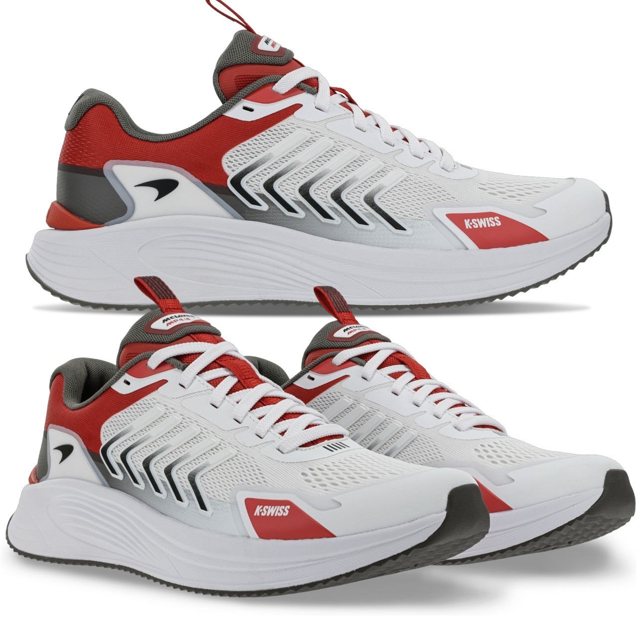 K-Swiss Aero Active McLaren F1 Women US 8.5 EU 40 Red White Performance Sneakers
