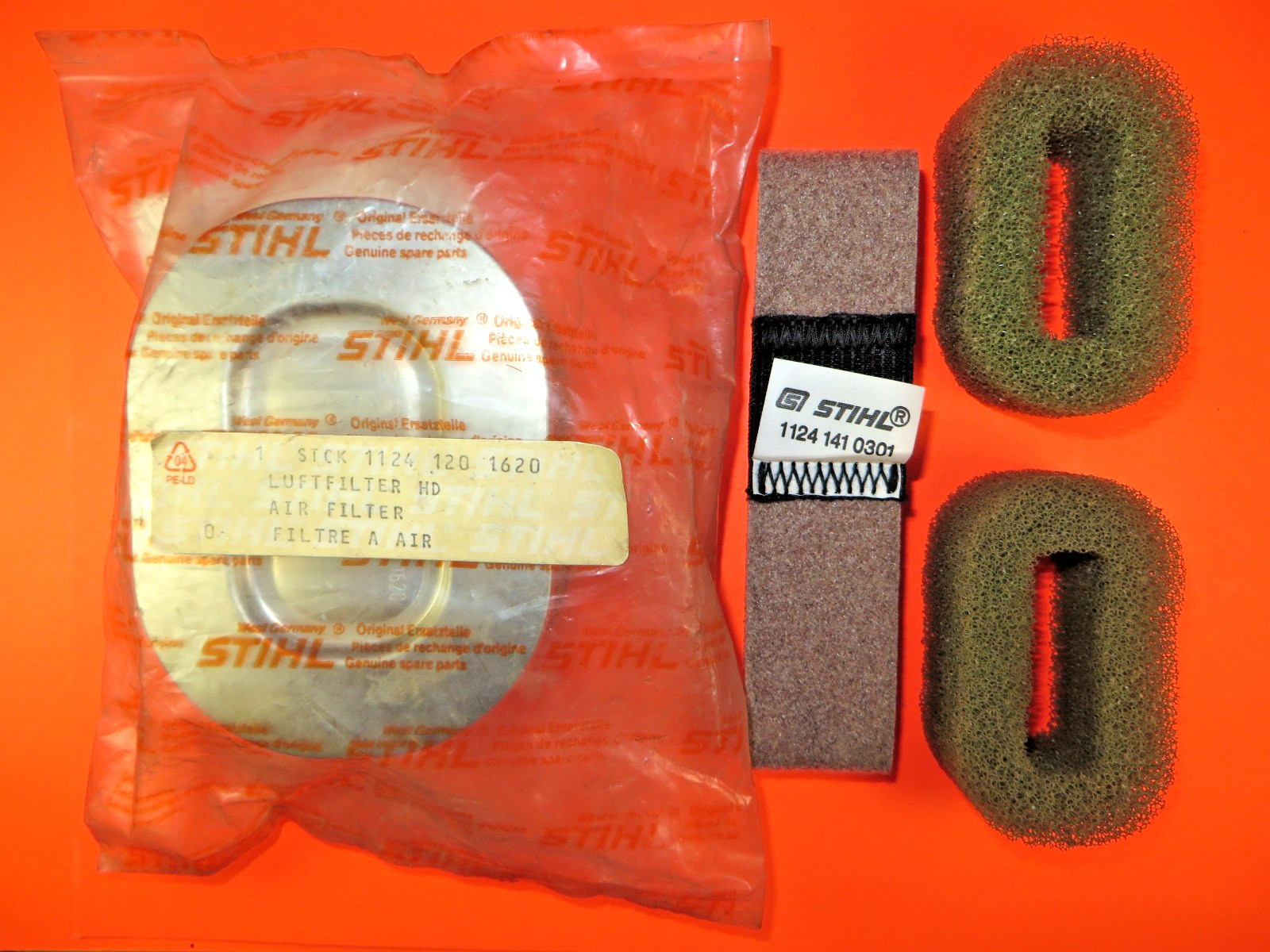 STIHL 084 Air Filter HD 1124-120-1620 w/Extra\'s NOS Sealed Package OEM Read