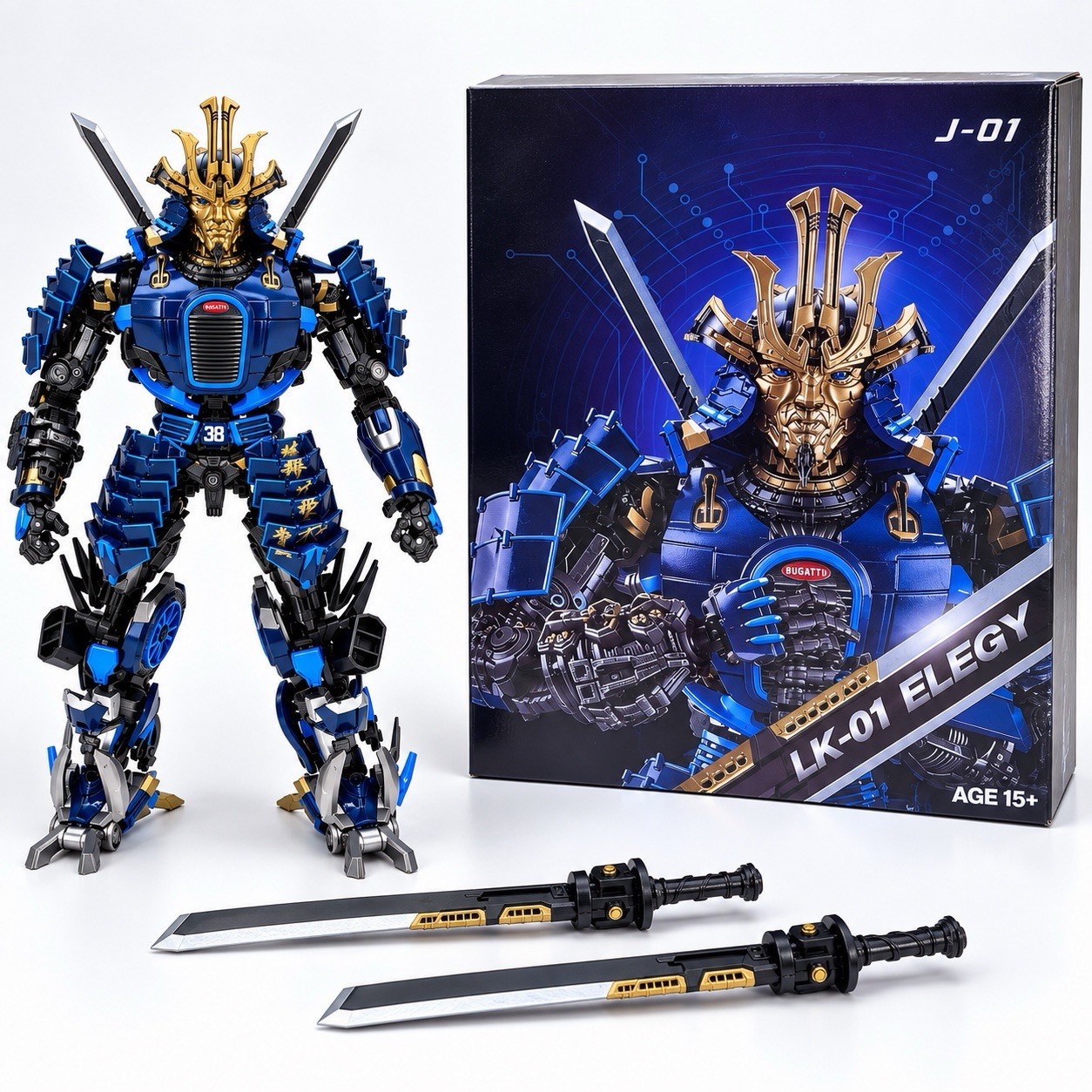 Transformers Drift J-01 Blue Samurai Warrior 3rd Party Action Figure Collectible