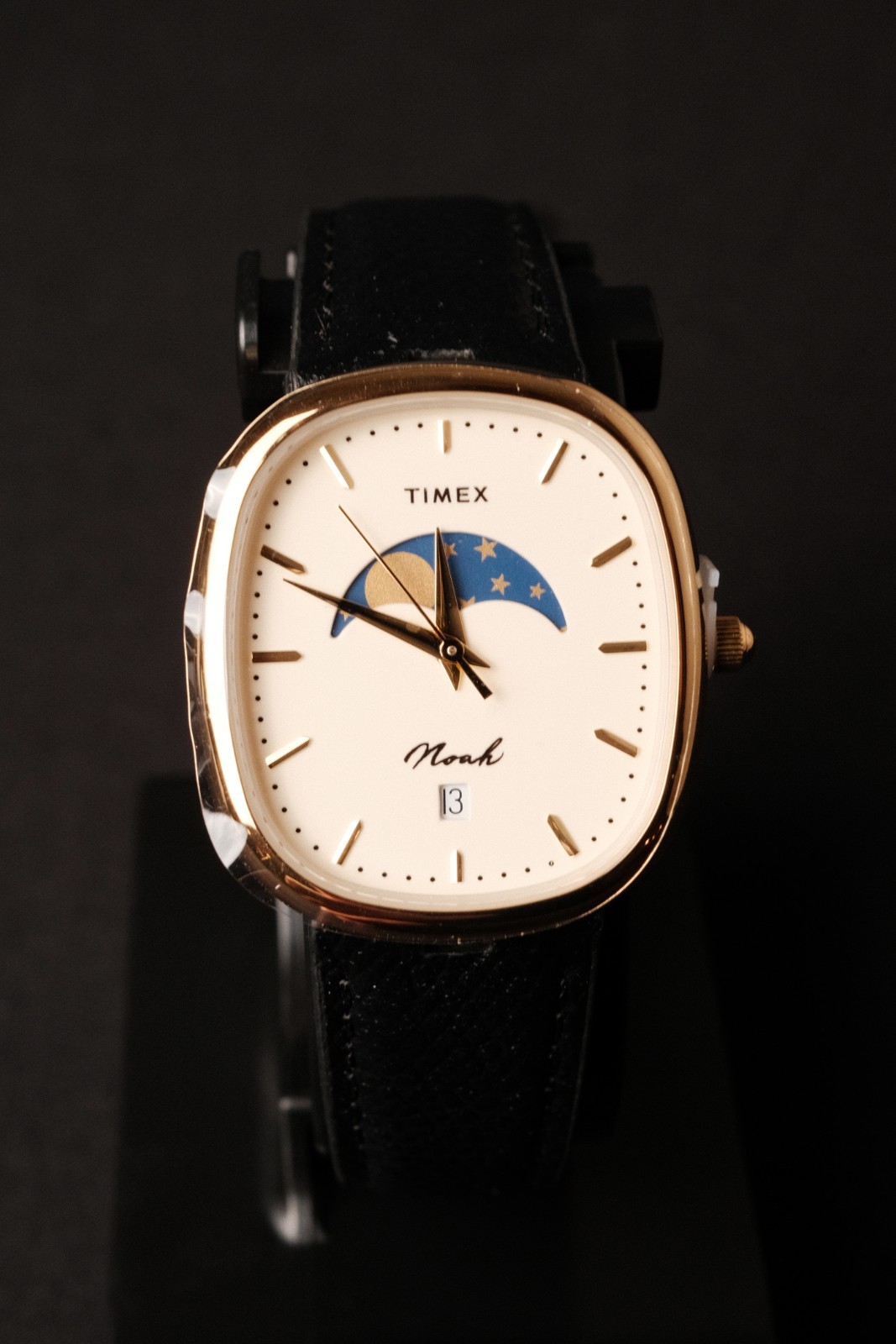 NOAH x Timex Oval Moon Phase TW2Y62400 Black Gold Unworn Box