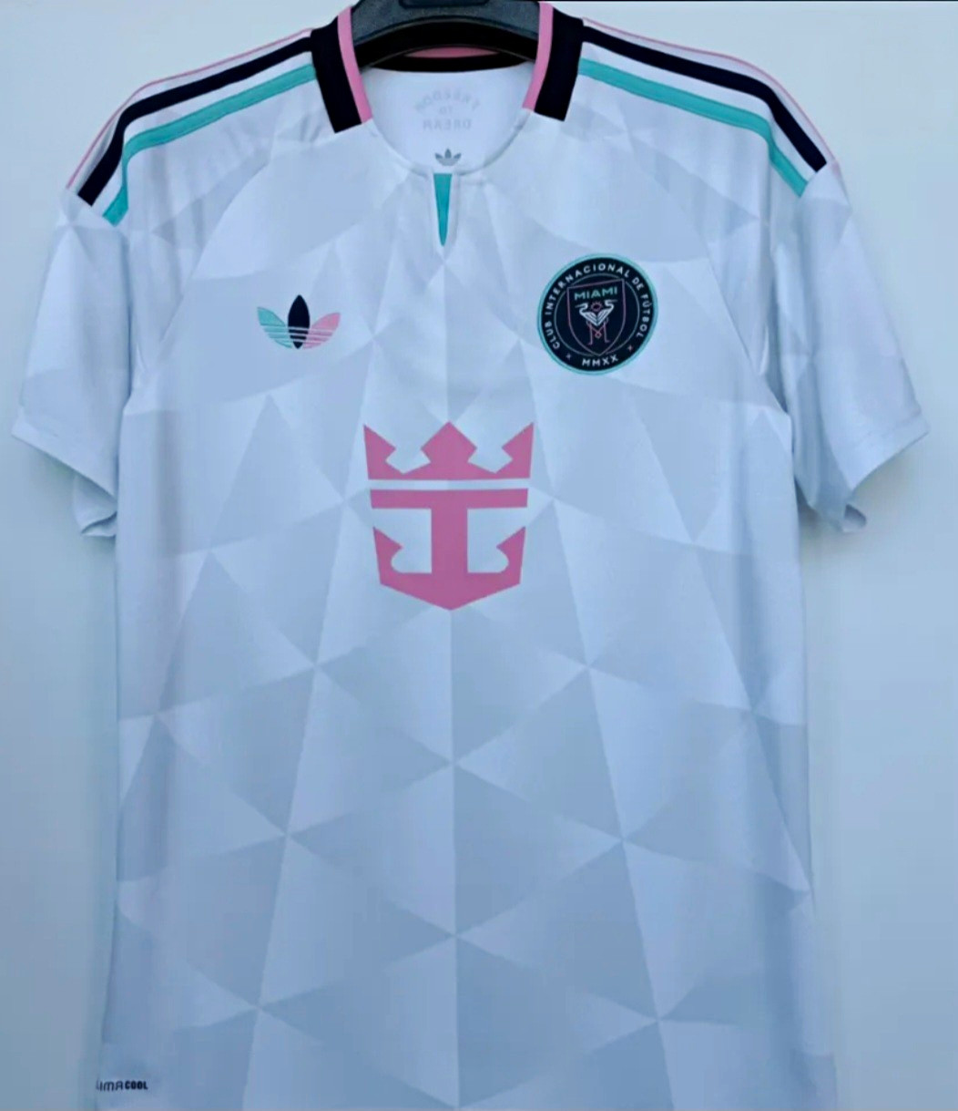 adidas Inter Miami CF White Pink Black Green Soccer Jersey Shirt