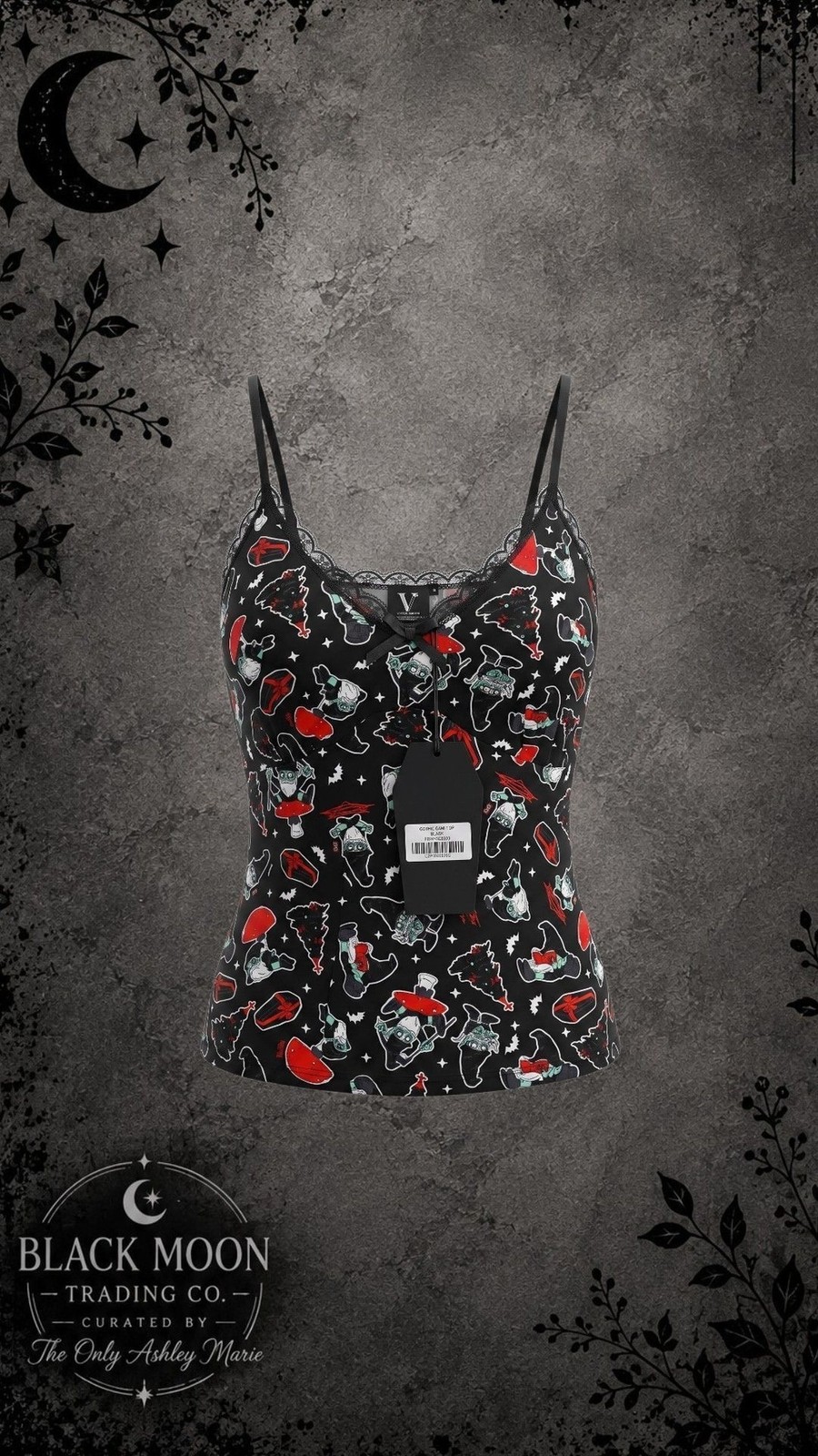 Killstar Vlad Vampire Cami Top Size M Killstar Vlad Vampire Cami Top Size M