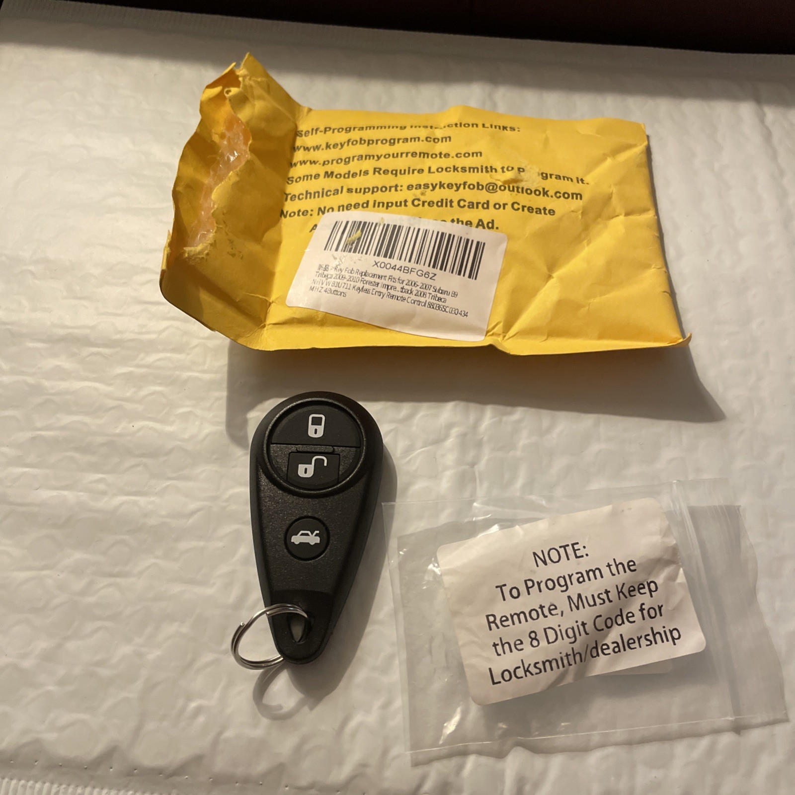 Replacement Keyless Fob For 2009 2010 Subaru Forester Car Key Fob Remote