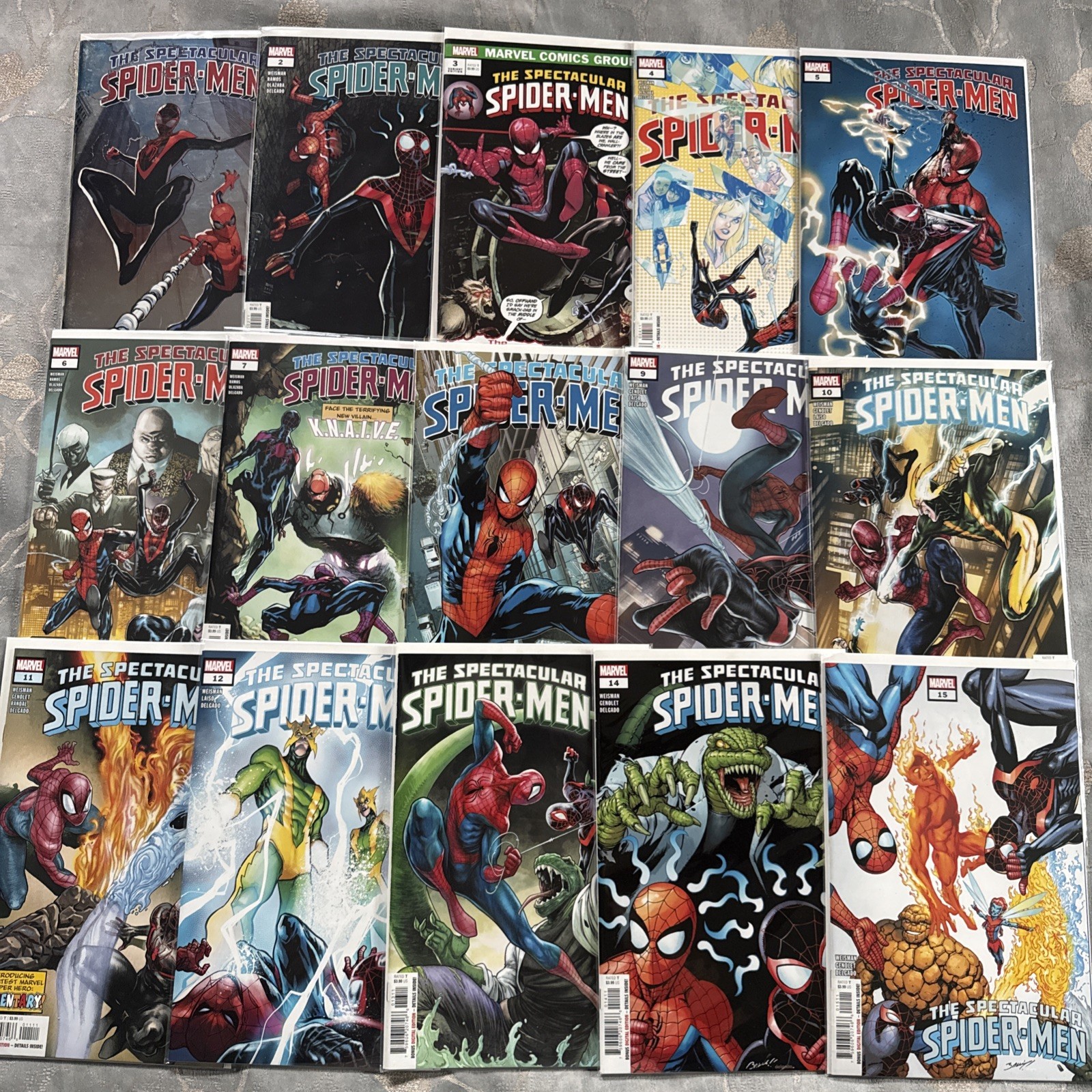 Spectacular Spider-Men Full Set Run #1-15 Marvel Comics w/ Variant Cover 1 Added
