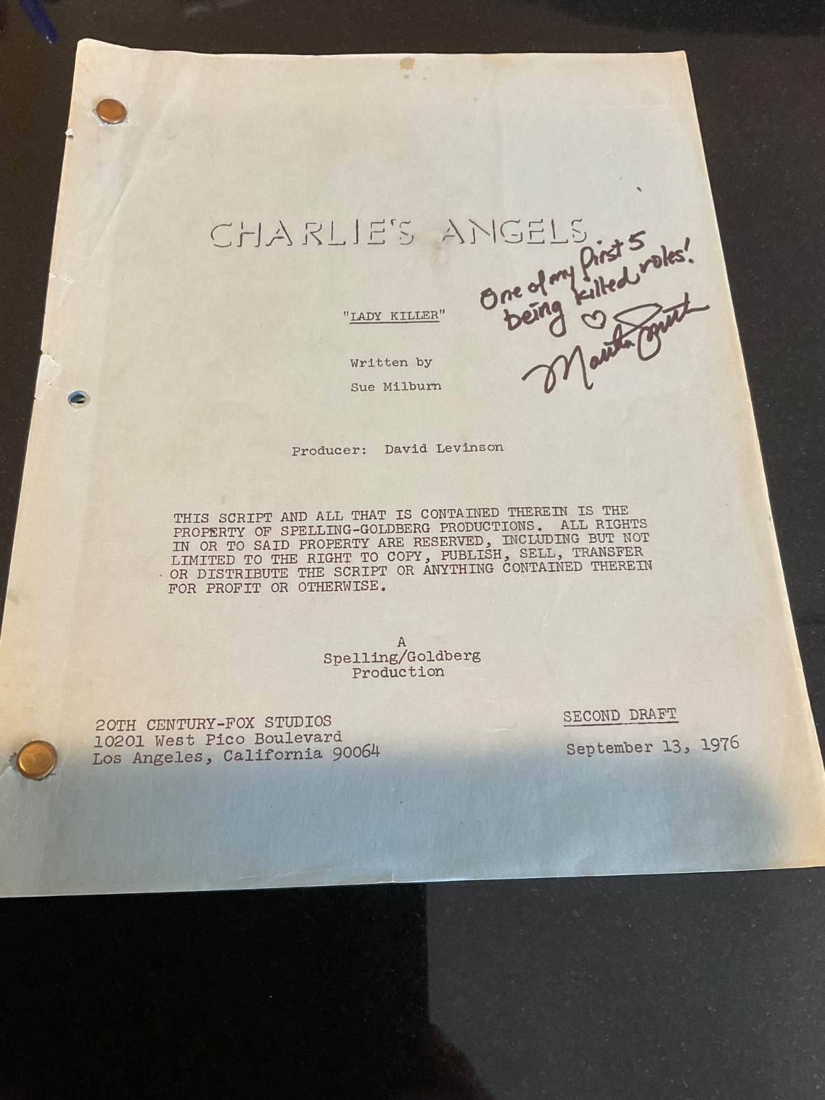 50th Anniversary CHARLIE’S ANGELS rare original *early season 1* FARRAH FAWCETT