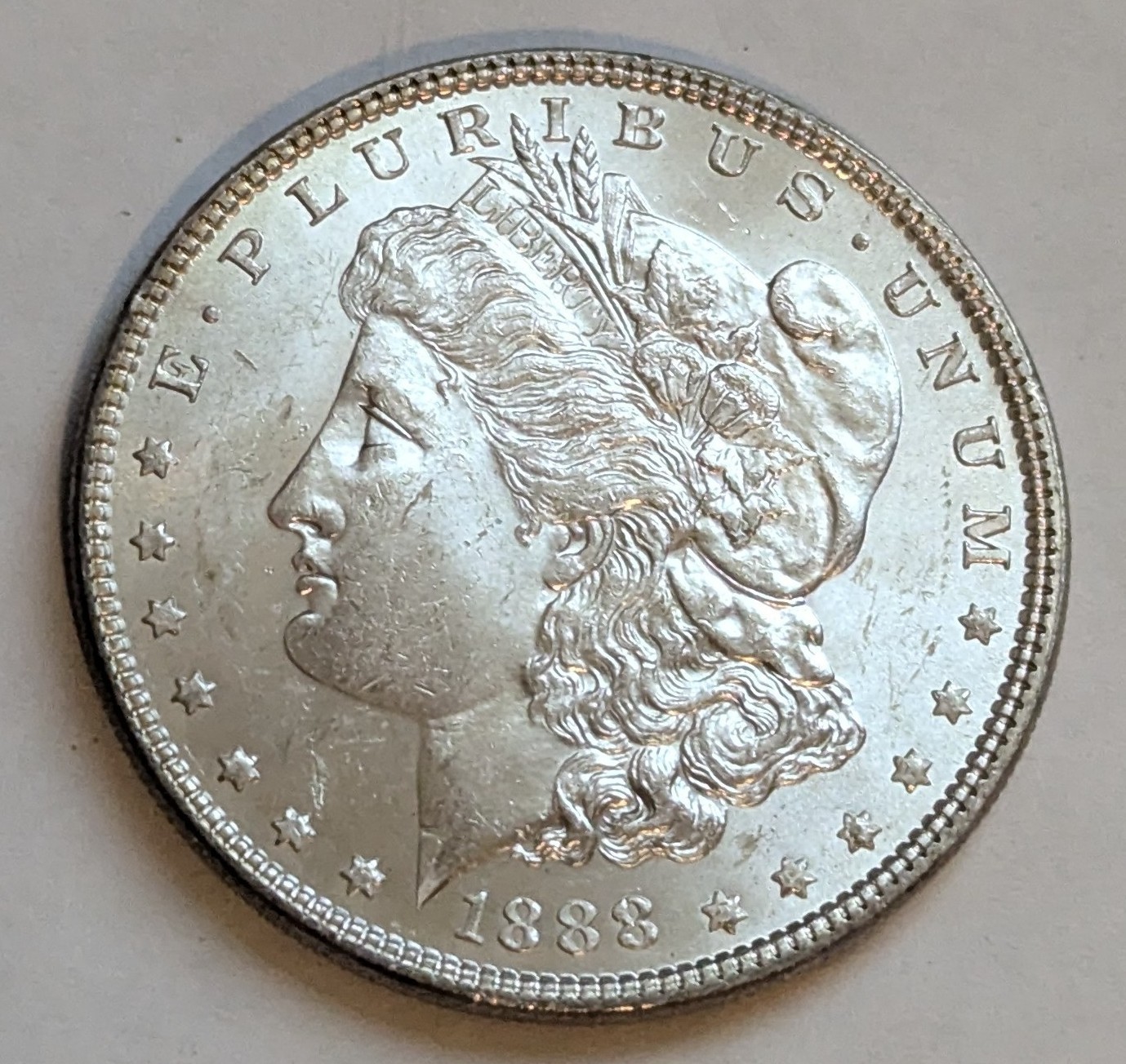 1888 P Morgan Silver Dollar Choice Brilliant Uncirculated Pristine Condition