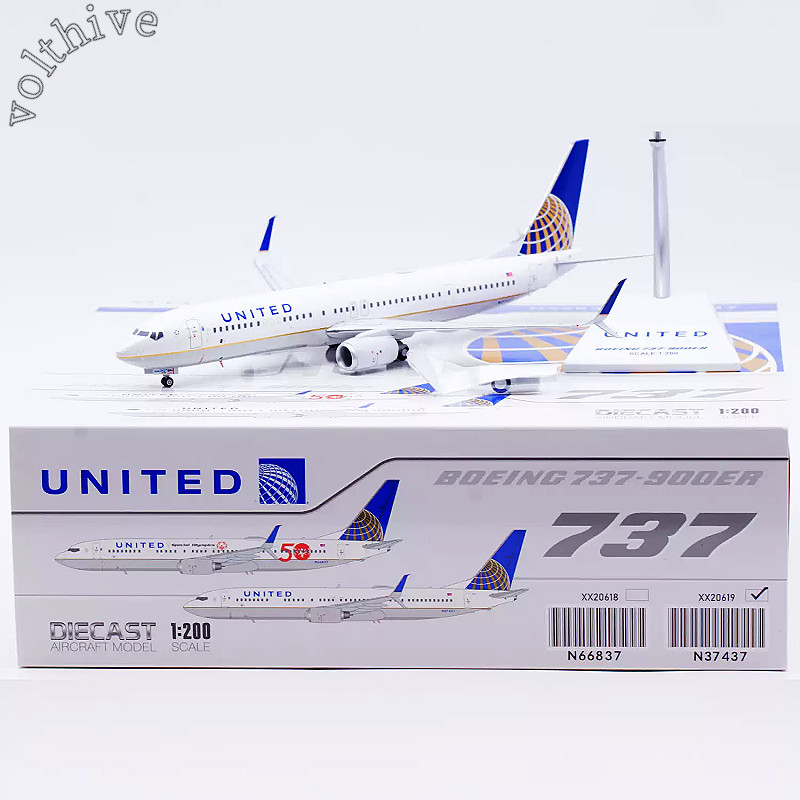 NG Models 1/200 United B737-900ER N38459 91436 09002 Diecast Model DIY Hobby New